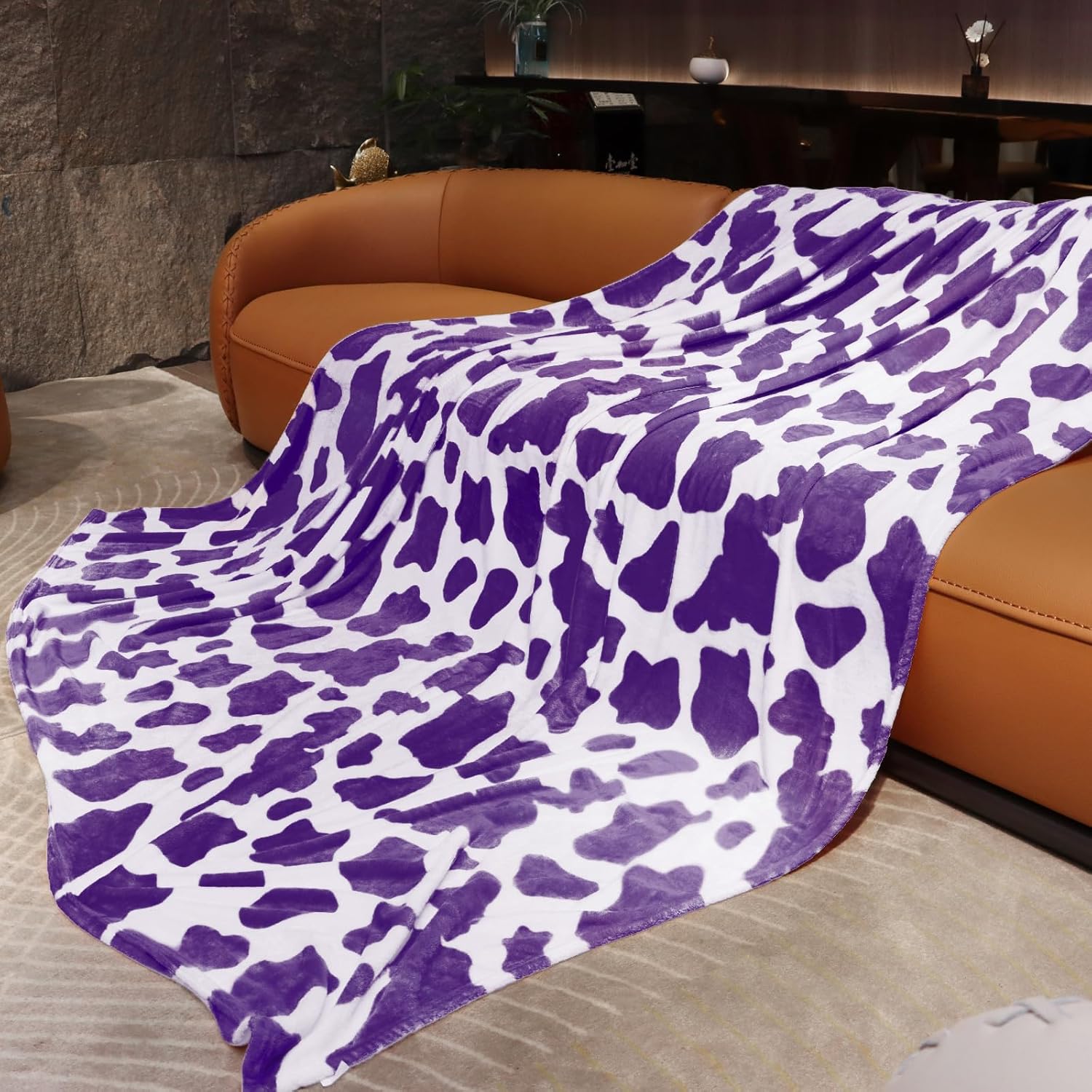 Blue Throw Blanket Soft Fleece Blankets Cyan Blue Lightweight Fuzzy Blanket Gifts Decor Stuff for Girls Women Teen Couch Bed