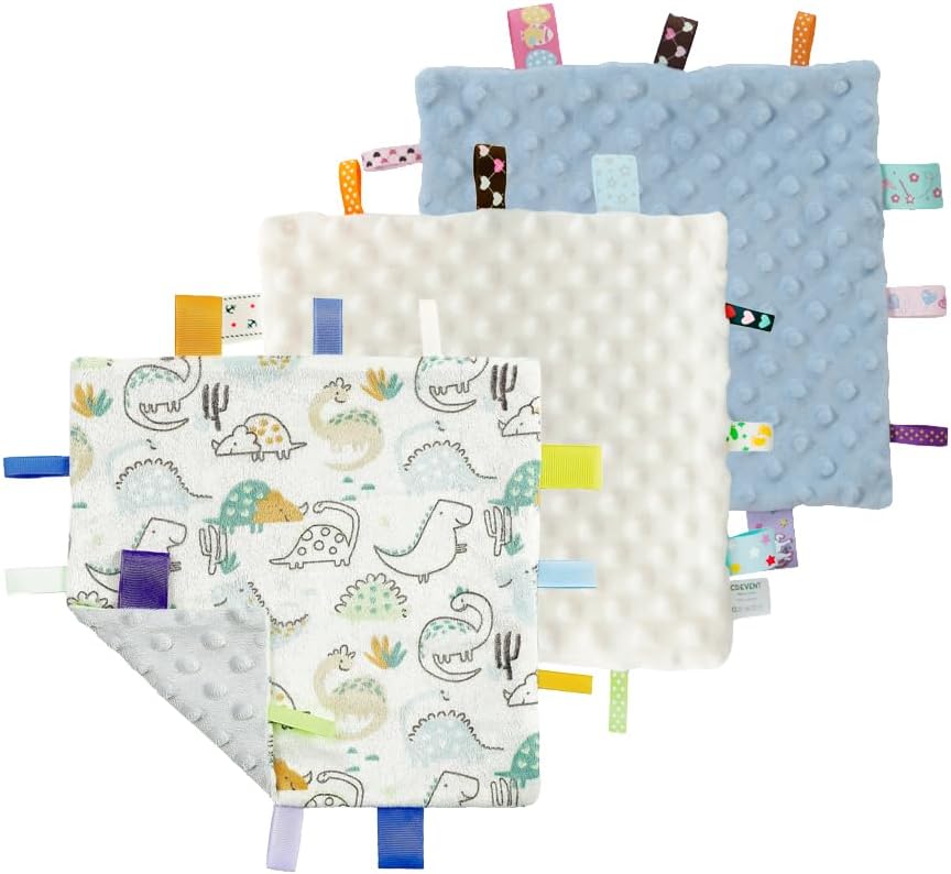 CREVENT Minky Baby Blanket for Girls Boys, Soft Plush Receiving Blanket for Newborns - 76x102cm (Animal)