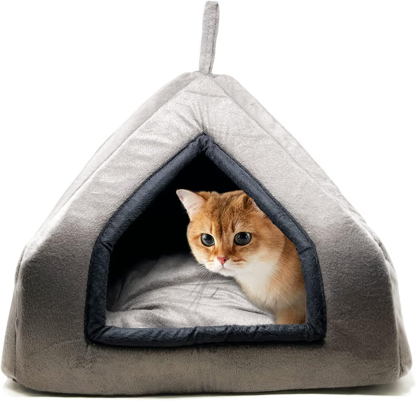 18L-Inch White Fleece Dog or Cat Bed with Comfortable Bolster, Ideal for Toy Dog Breeds & Fits an 18-Inch Crate, Easy Maintenance Machine Wash & Dry