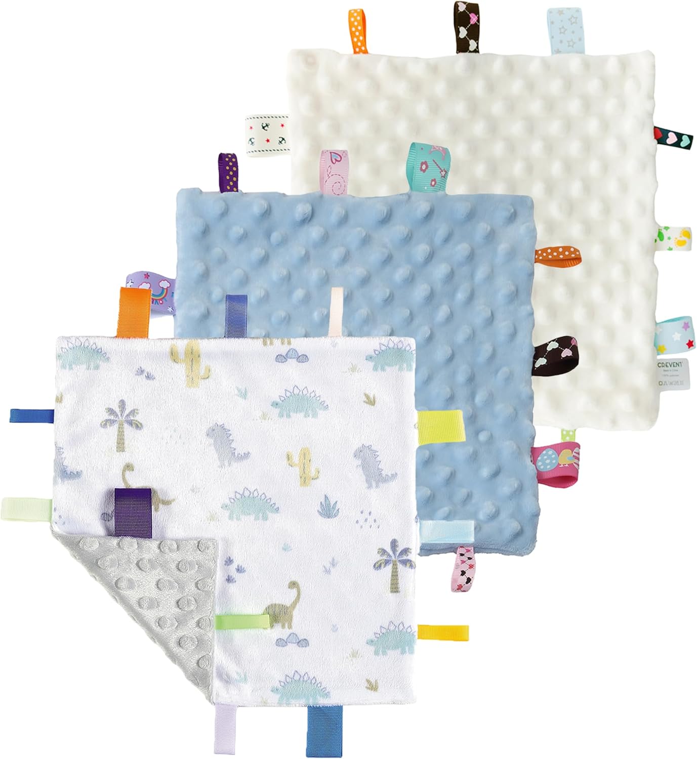 CREVENT Minky Baby Blanket for Girls Boys, Soft Plush Receiving Blanket for Newborns - 76x102cm (Animal)