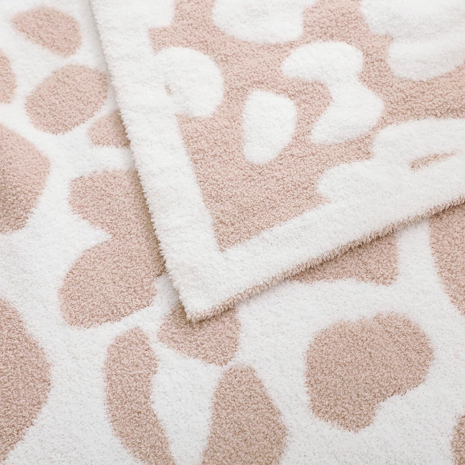 REPRECONF ZASTION Plaid Throw Blanket Ultra Soft Cozy Microfiber Knitted Lightweight Fleece Blanket for Couch Bed Travel Cream 130cm x 150cm