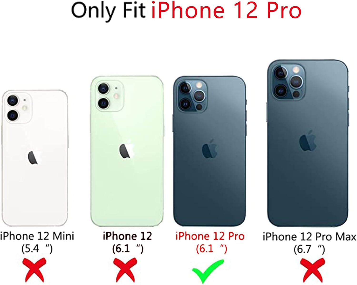 NITITOP Compatible with iPhone 12 Case Cute Cherry Bowknot Little Heart Pattern for Girls Women Soft TPU Durable Full Camera Lens Shockproof Protective Cover - White