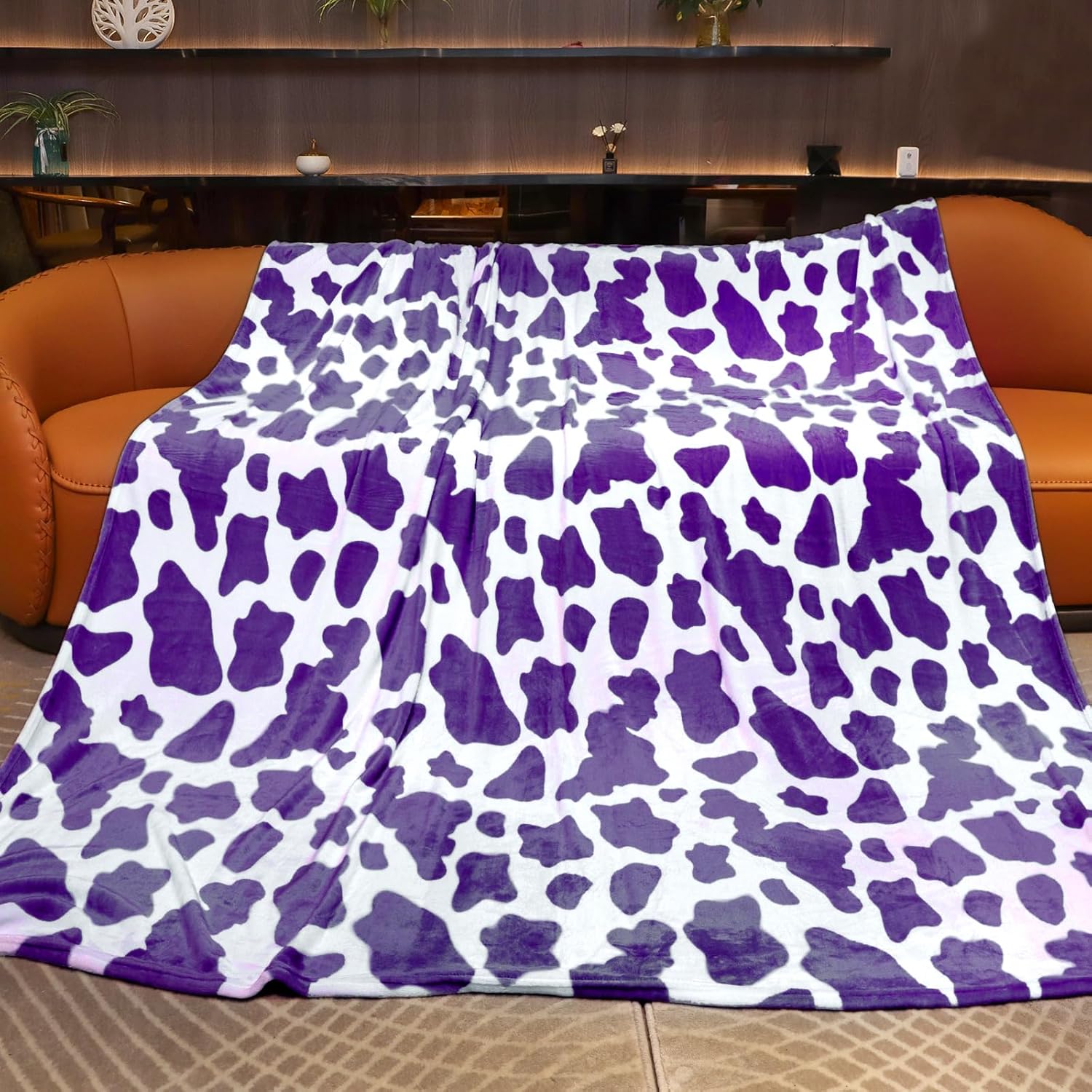 Blue Throw Blanket Soft Fleece Blankets Cyan Blue Lightweight Fuzzy Blanket Gifts Decor Stuff for Girls Women Teen Couch Bed