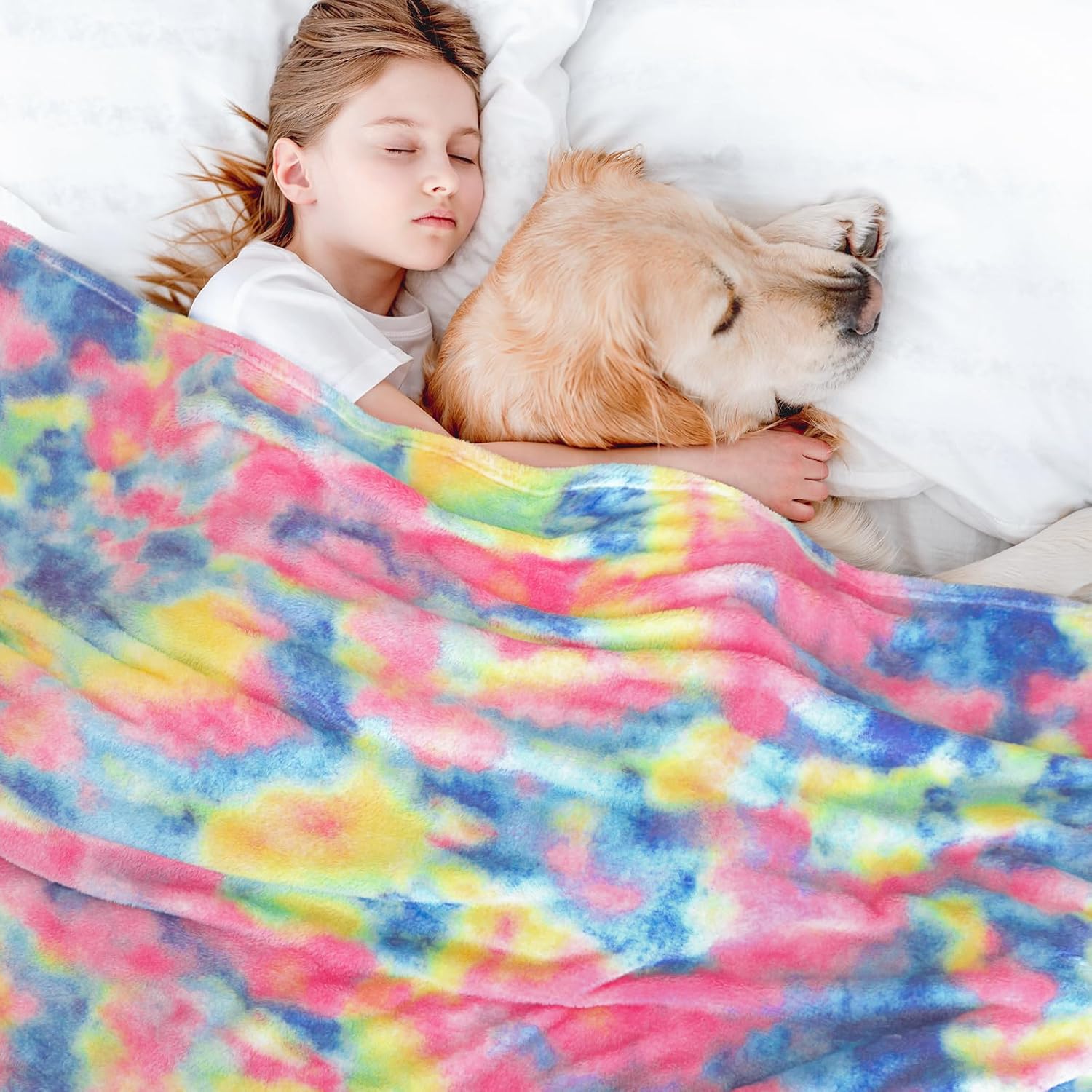 MUGD Blankets Fuzzy Soft Fleece Throw Blanket Cozy Soft Warm Throw Blanket for Bed