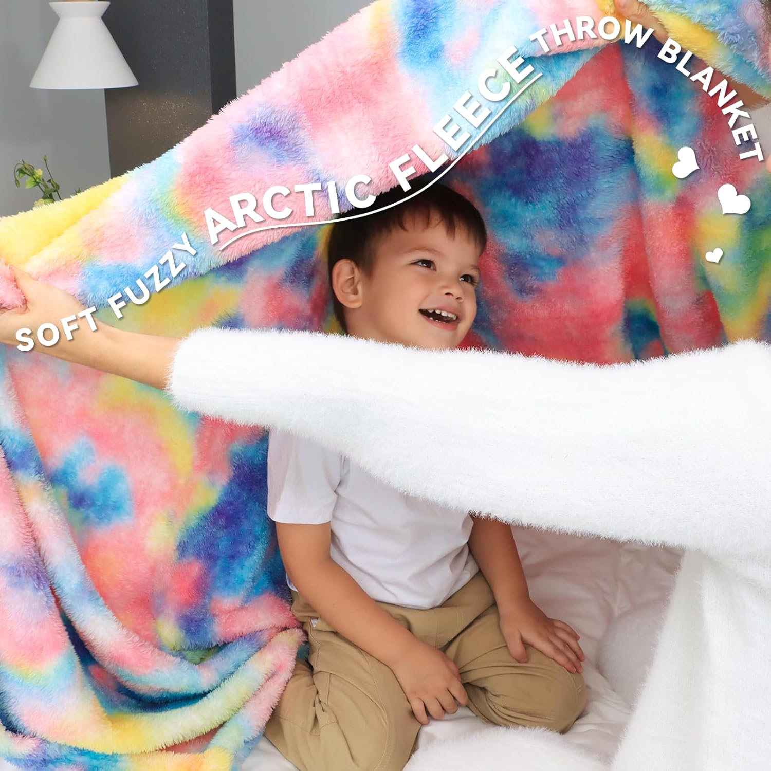 MUGD Blankets Fuzzy Soft Fleece Throw Blanket Cozy Soft Warm Throw Blanket for Bed