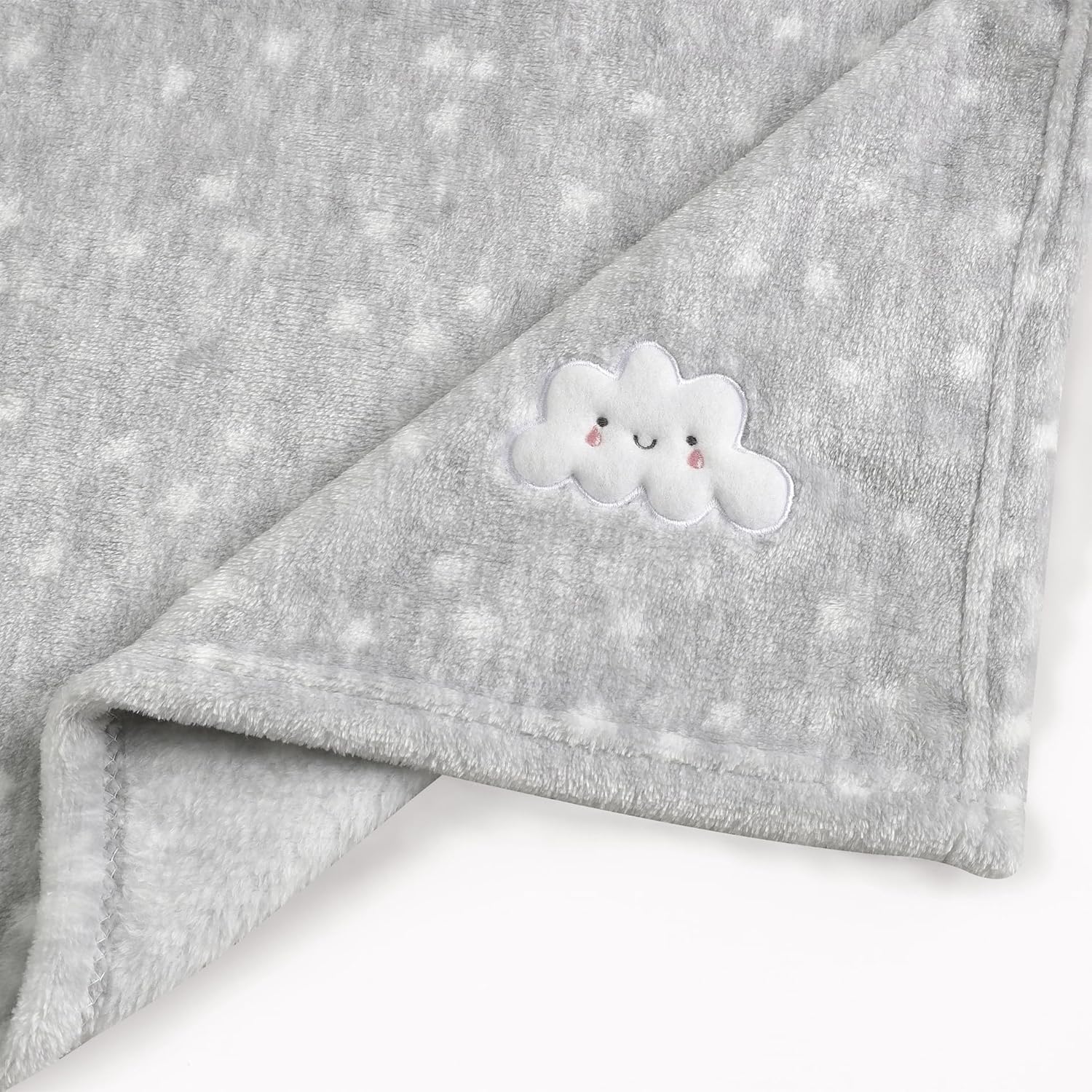 CREVENT Minky Baby Blanket for Girls Boys, Soft Plush Receiving Blanket for Newborns - 76x102cm (Animal)