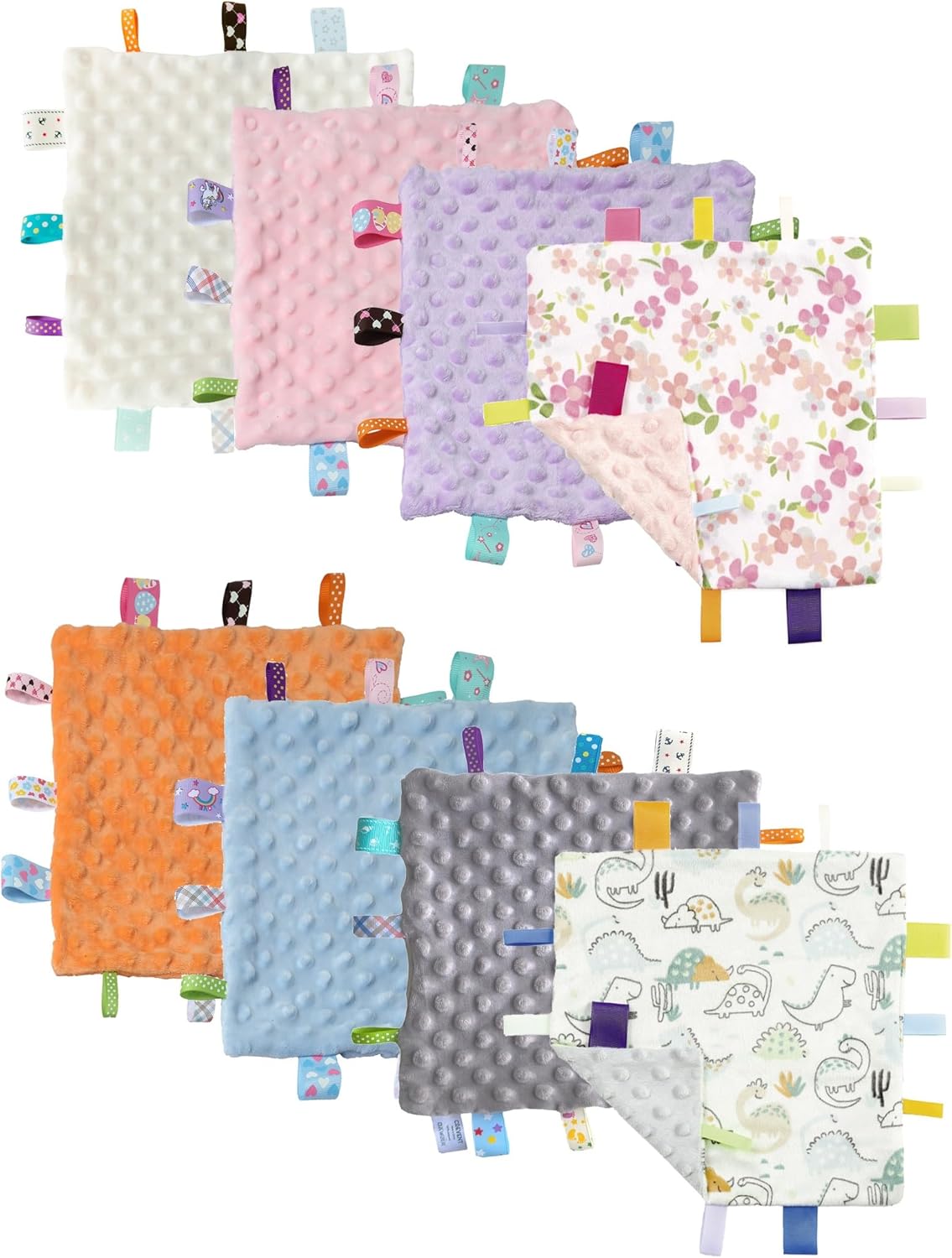 CREVENT Minky Baby Blanket for Girls Boys, Soft Plush Receiving Blanket for Newborns - 76x102cm (Animal)