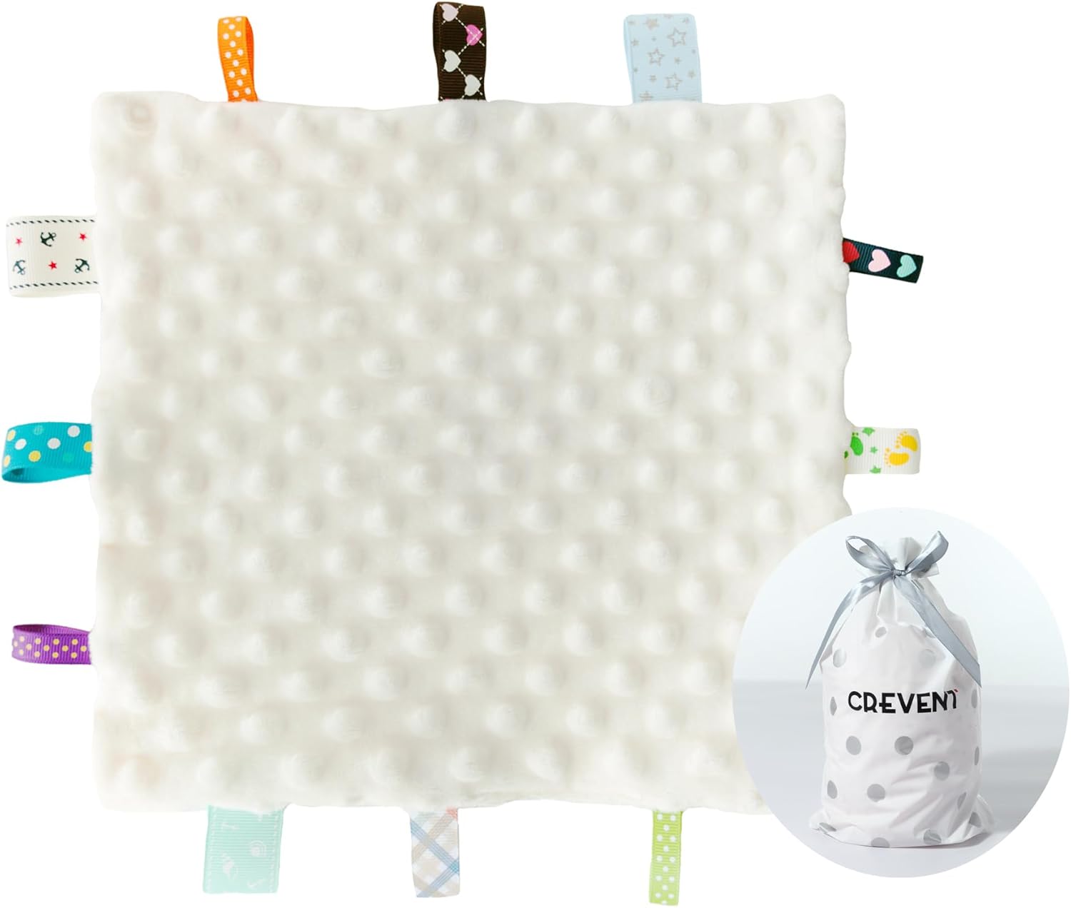CREVENT Minky Baby Blanket for Girls Boys, Soft Plush Receiving Blanket for Newborns - 76x102cm (Animal)