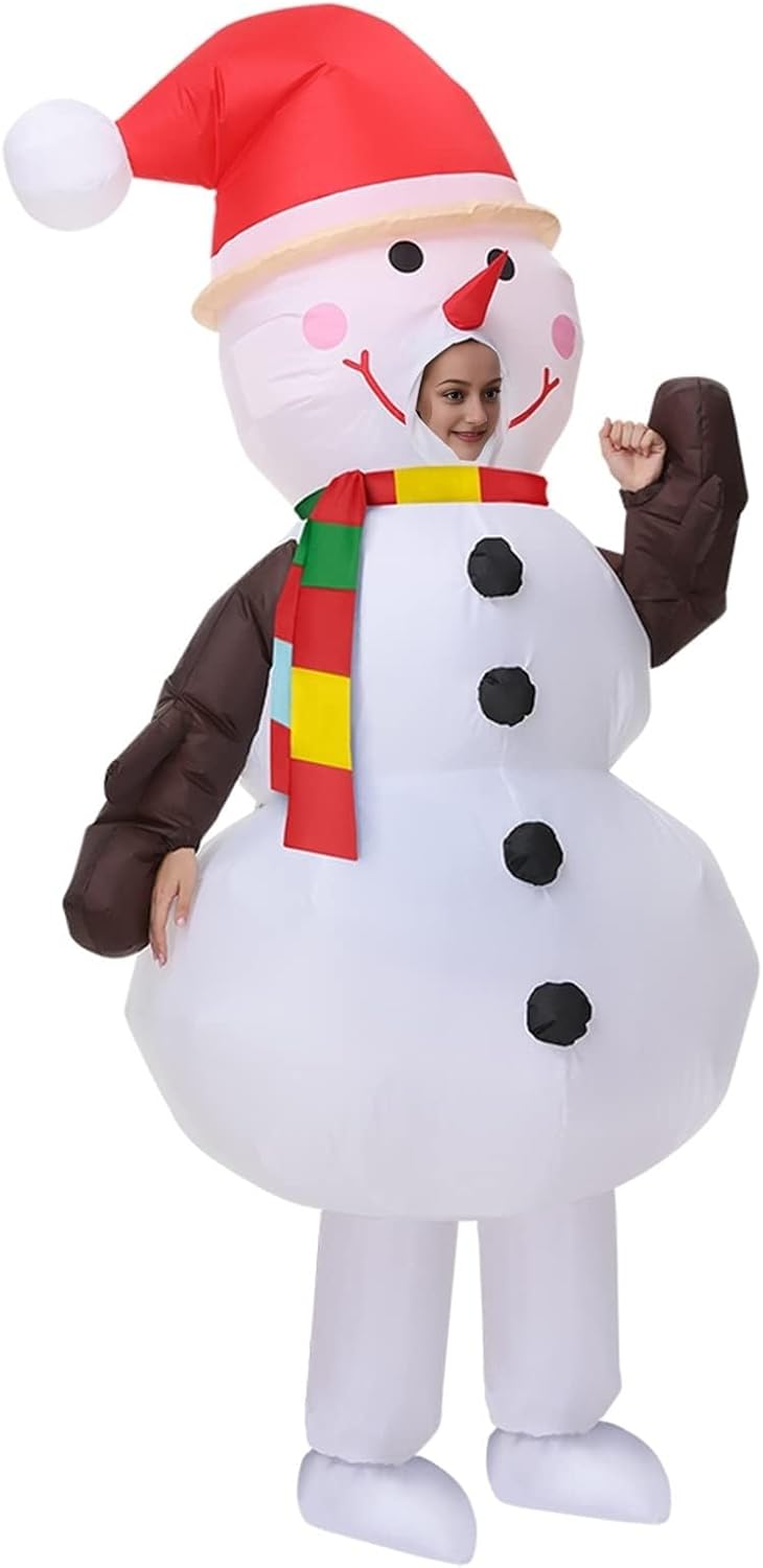 EukaLink Inflatable Christmas Costume Blow Up Funny Costume Suit Unisex Costumes Adult Cosplay Outfit