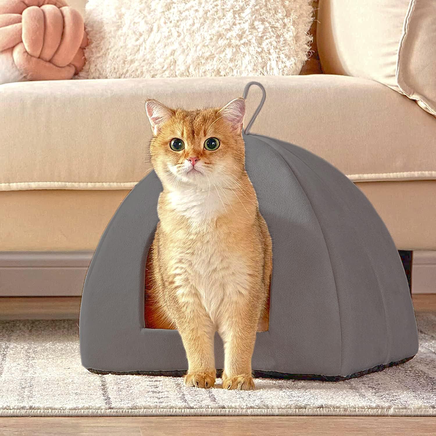 18L-Inch White Fleece Dog or Cat Bed with Comfortable Bolster, Ideal for Toy Dog Breeds & Fits an 18-Inch Crate, Easy Maintenance Machine Wash & Dry