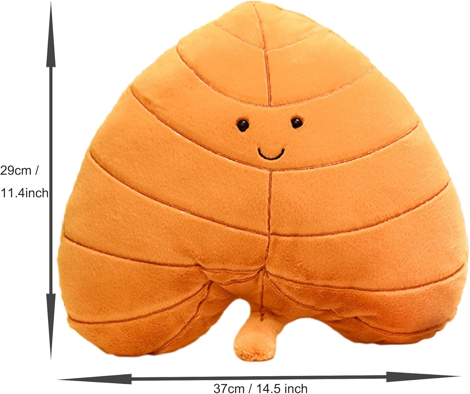 TONGSONG Soft Plush Maple Leaf Pillow Stuffed Animal Toy Plushies Home Decor for Lover on Birthday and Holiday