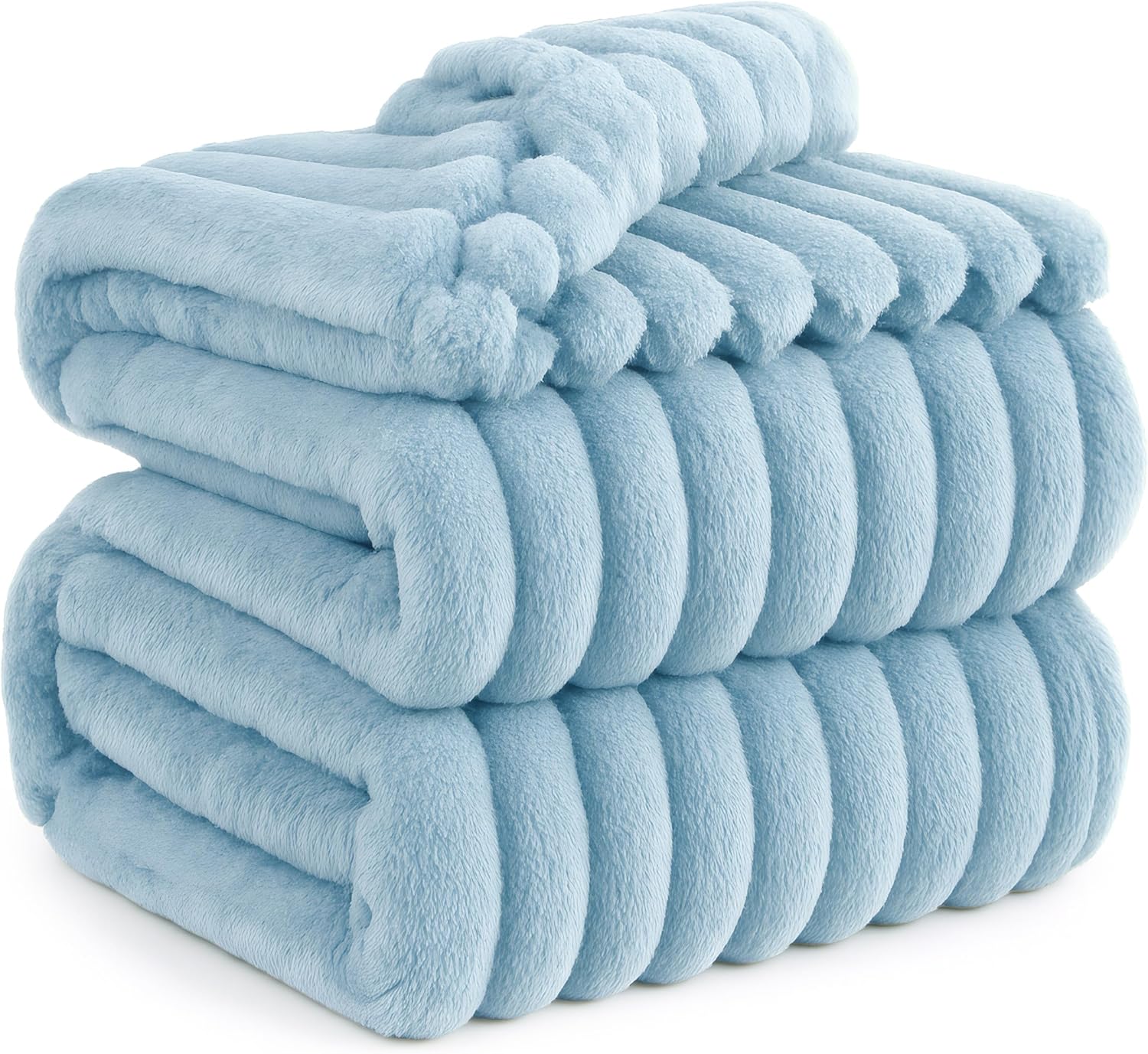 Bedsure Blanket for Couch, Super Cozy Soft Throw Blankets for Women, Cute Small Plush Fleece Throws for Girls, Off White, 50x60 Inches