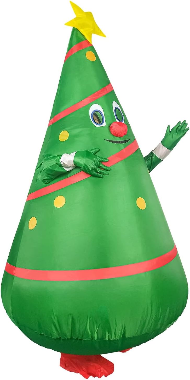 EukaLink Inflatable Christmas Costume Blow Up Funny Costume Suit Unisex Costumes Adult Cosplay Outfit