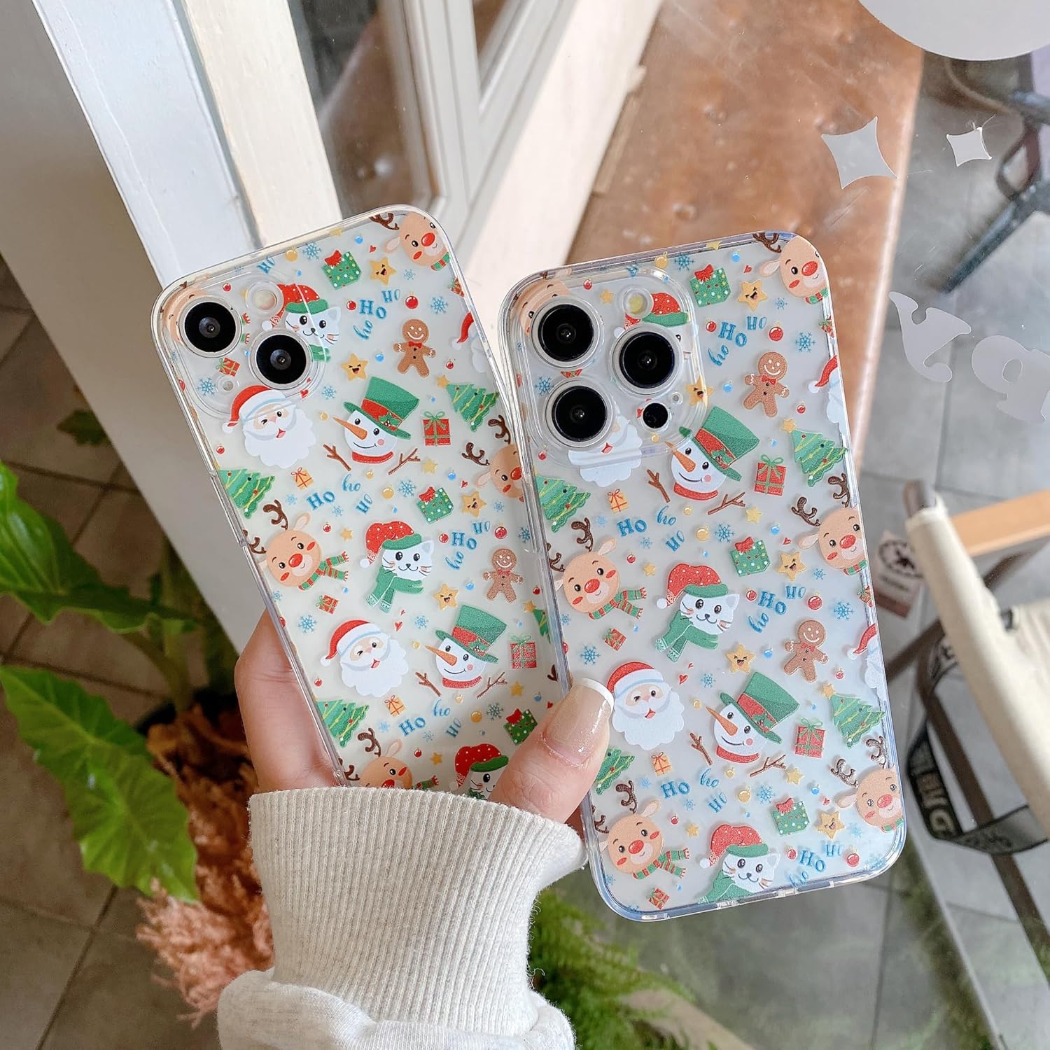 Christmas Phone Case for iPhone 11-17 Cute Merry Christmas Pattern Case Compatible with Magsafe Red Xmas Santa Tree Candy Pattern Cover for Women and Girls - Gingerbread