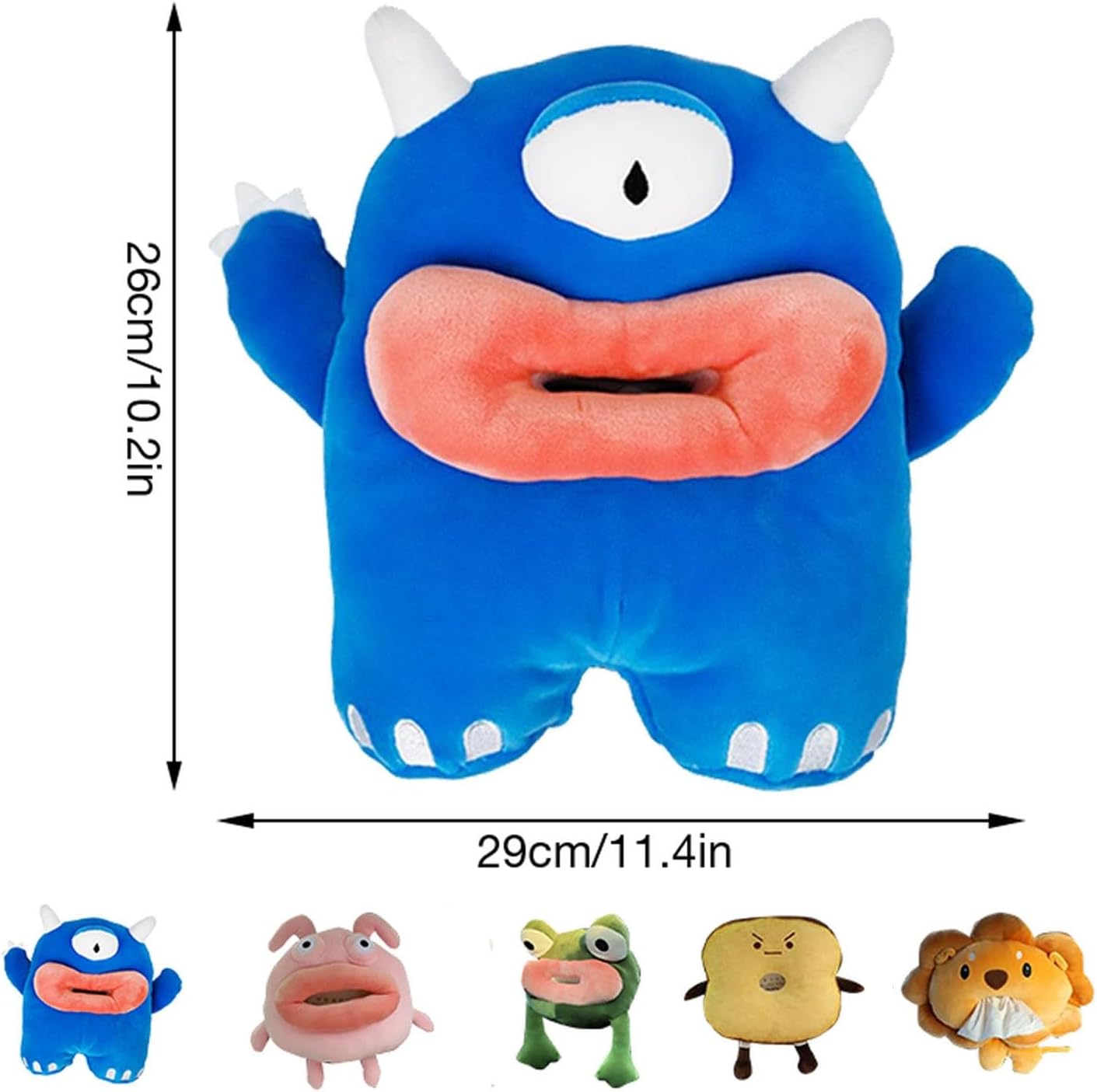 Cartoon Plush Plush Tissue Box for Car, Cute Animals Tissue Bag, Car Tissue Storage Car Decoration, Plush Tissue Organizer for Car Backseat Headrest Armrest Sun Visor Home