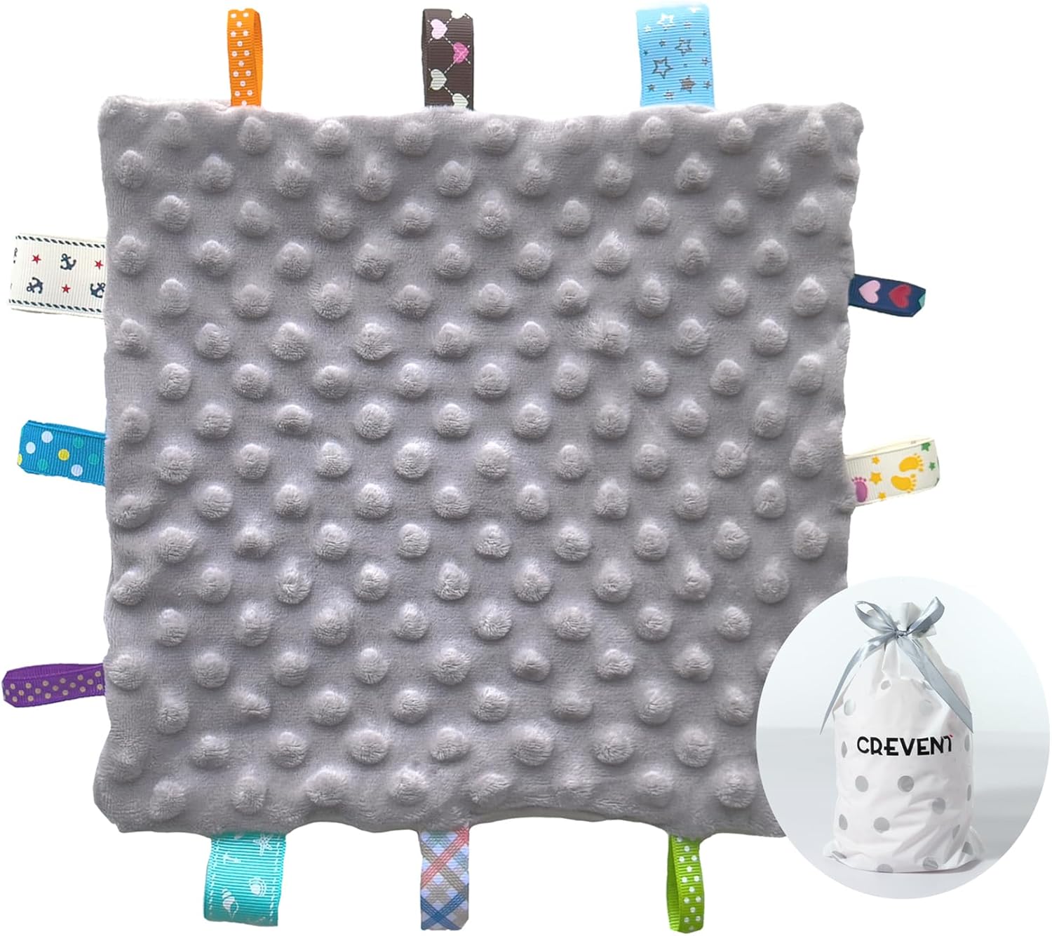 CREVENT Minky Baby Blanket for Girls Boys, Soft Plush Receiving Blanket for Newborns - 76x102cm (Animal)