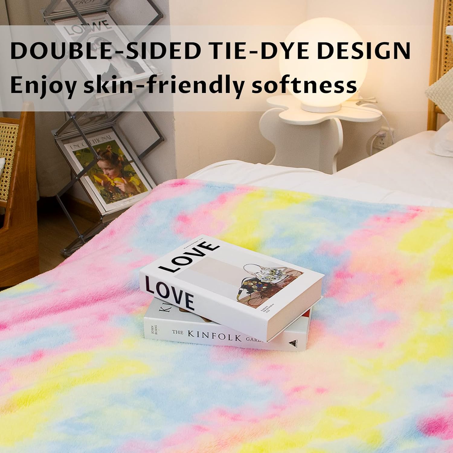 MUGD Blankets Fuzzy Soft Fleece Throw Blanket Cozy Soft Warm Throw Blanket for Bed