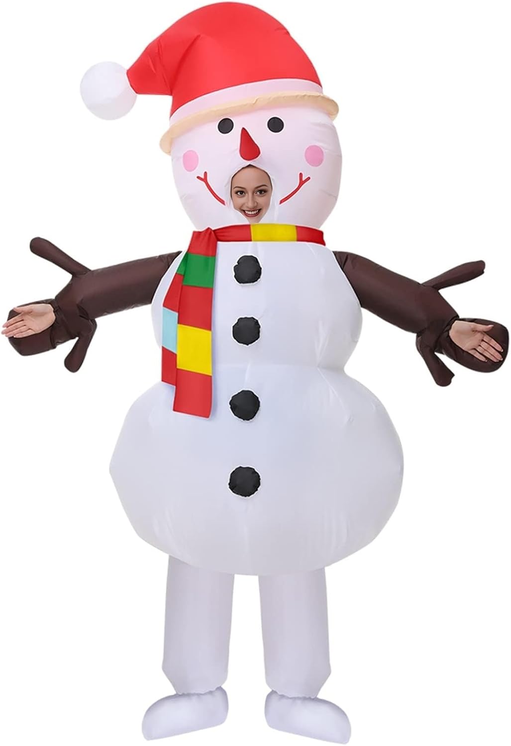 EukaLink Inflatable Christmas Costume Blow Up Funny Costume Suit Unisex Costumes Adult Cosplay Outfit