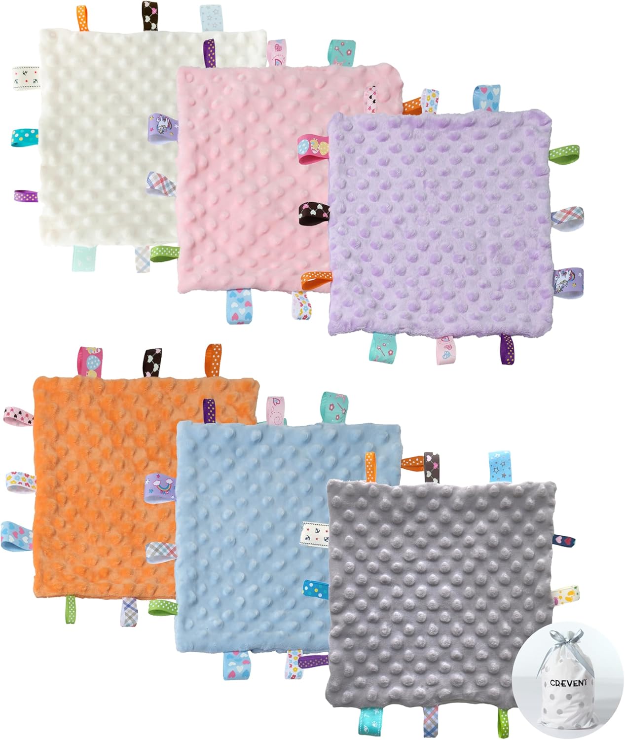 CREVENT Minky Baby Blanket for Girls Boys, Soft Plush Receiving Blanket for Newborns - 76x102cm (Animal)
