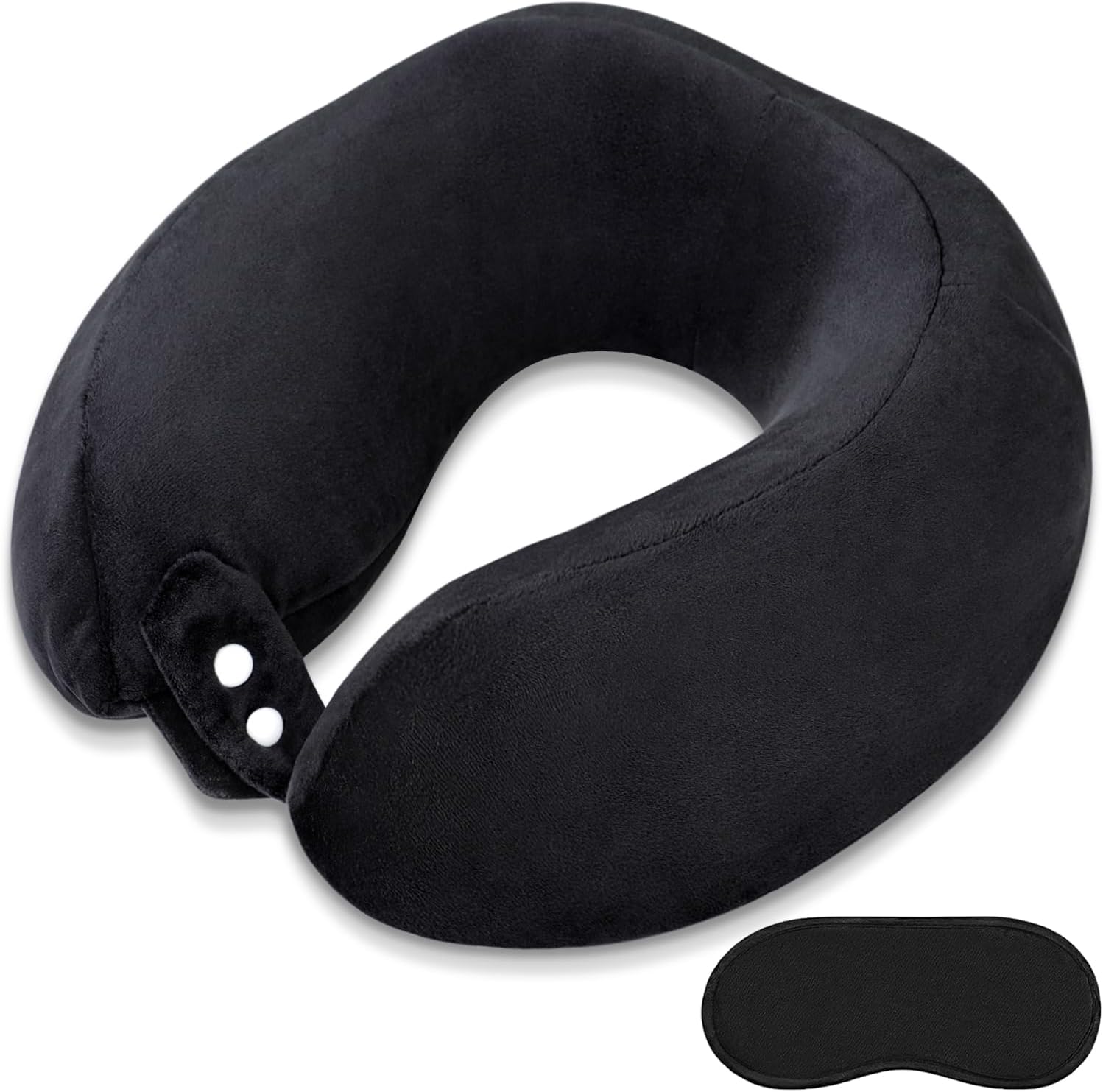 Travel Neck Pillows Adjustable U-Shaped Memory Foam Airplane Pillows Support Headrest and Neck Removable Breathable Neck Pillow for Car Office Home Camping Use Purple Color