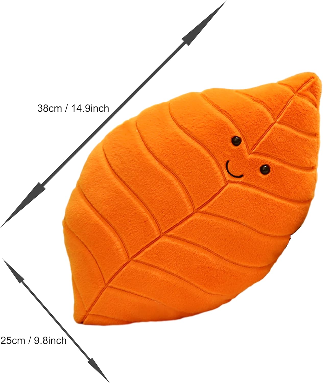 TONGSONG Soft Plush Maple Leaf Pillow Stuffed Animal Toy Plushies Home Decor for Lover on Birthday and Holiday
