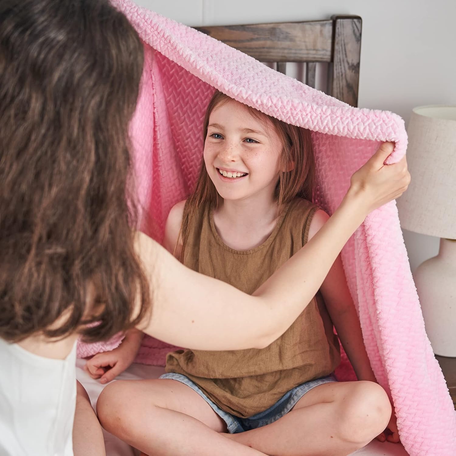 NEWCOSPLAY Super Soft Throw Blanket Deep Purple Rainbow Premium Silky Flannel Fleece Leaves Pattern Lightweight Bed Blanket All Season Use (Deep Purple Rainbow, Throw(50x60))