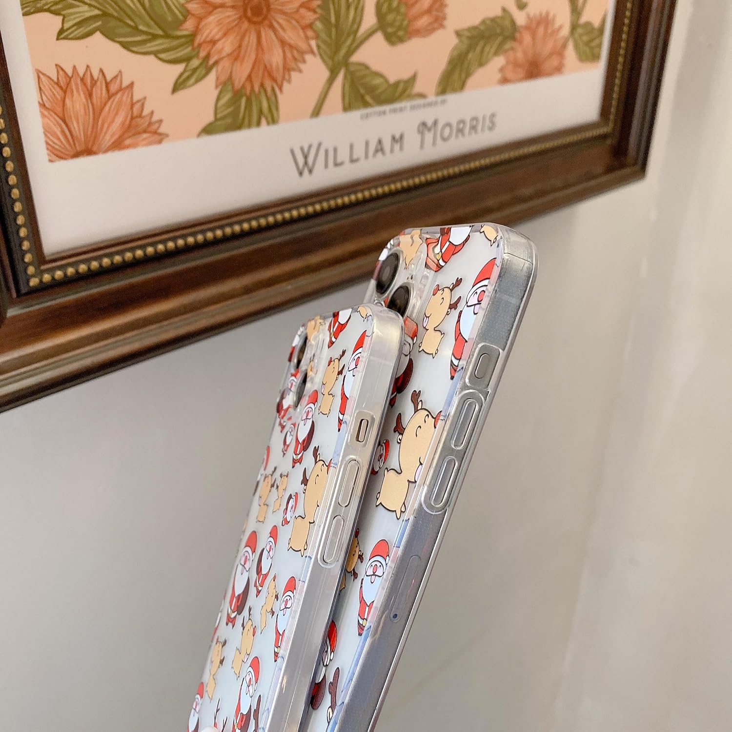 Christmas Phone Case for iPhone 11-17 Cute Merry Christmas Pattern Case Compatible with Magsafe Red Xmas Santa Tree Candy Pattern Cover for Women and Girls - Gingerbread