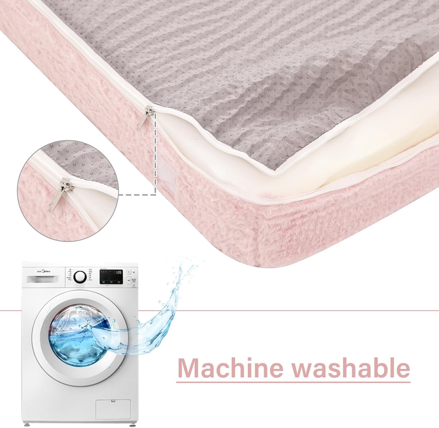 Tiita Folding Sofa Bed with Pillow 200x70x12cm Mattress&Plush Fabric Foldable Sofa Lounge Mat Pad,Floor Lounger Chair Bed for Living Room,Guest Room,Dorm,Apartment,Camping and Travel Use