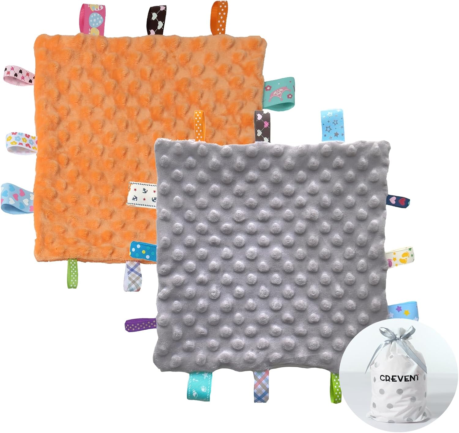 CREVENT Minky Baby Blanket for Girls Boys, Soft Plush Receiving Blanket for Newborns - 76x102cm (Animal)