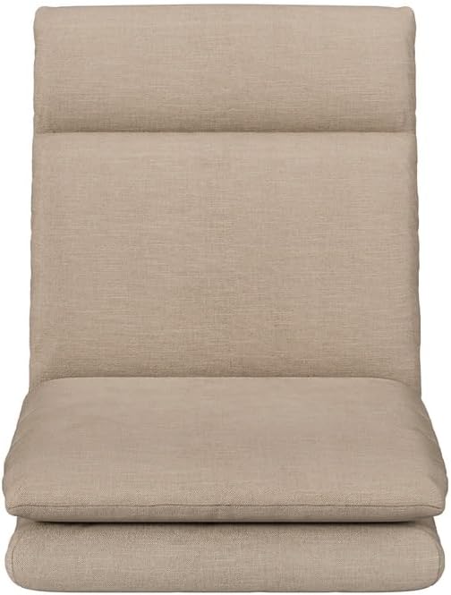 Artiss 2X Floor Chair, Adjustable Futon Lounge Sofa Bed Cushions Recliner Folding Stadium Chairs Cushion Couch Bed Outdoor Bedroom Living Room Furniture, Soft Backrest Easy Carry Space Saving Grey