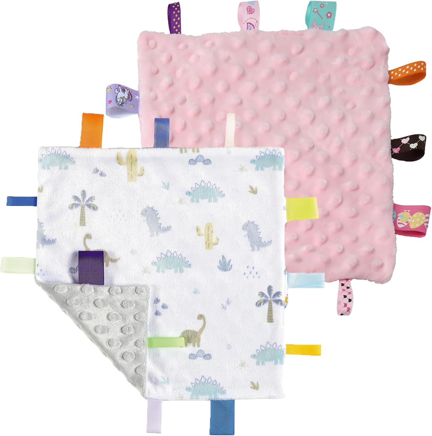 CREVENT Minky Baby Blanket for Girls Boys, Soft Plush Receiving Blanket for Newborns - 76x102cm (Animal)