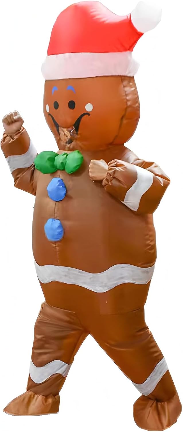 EukaLink Inflatable Christmas Costume Blow Up Funny Costume Suit Unisex Costumes Adult Cosplay Outfit