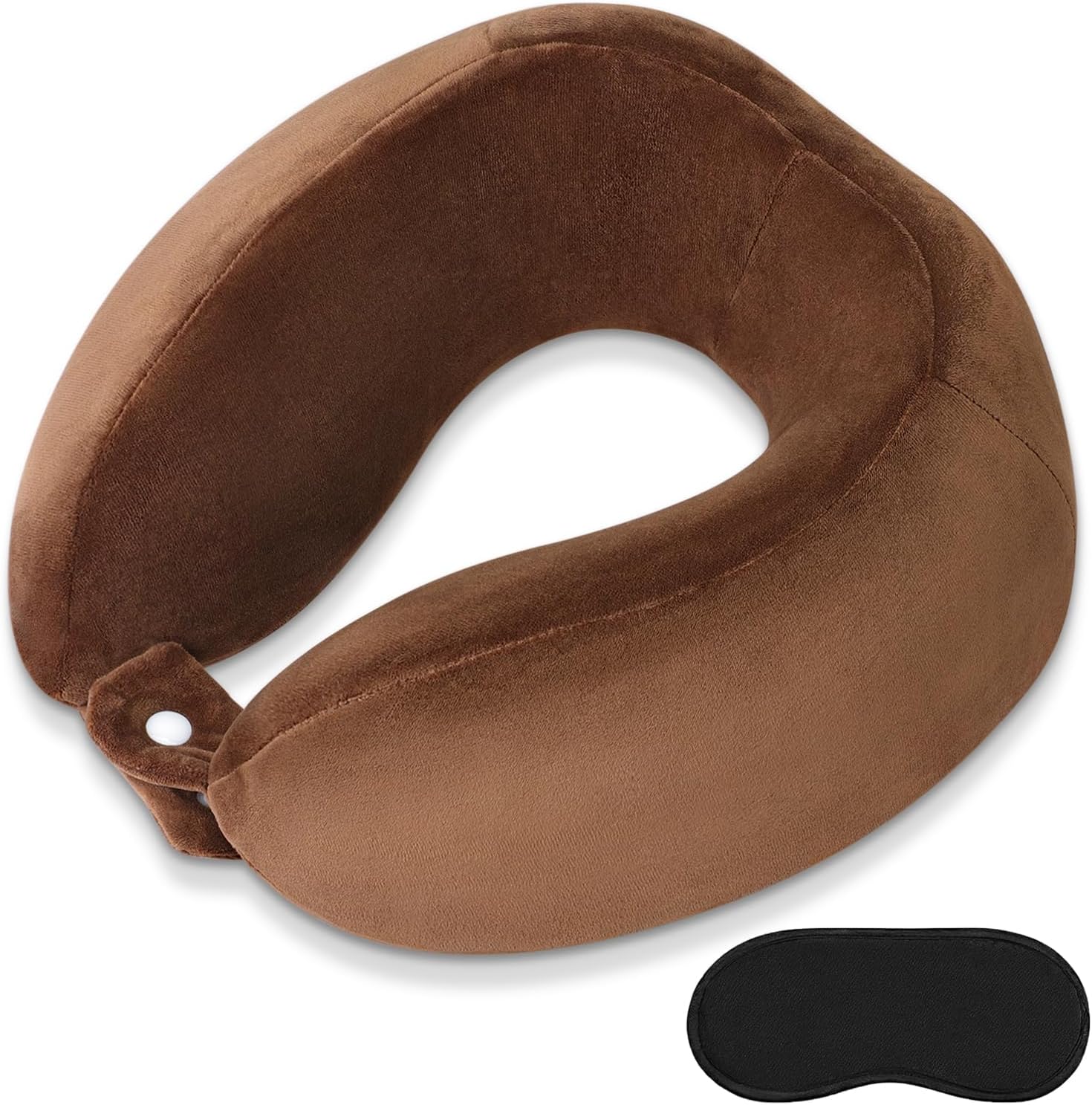 Travel Neck Pillows Adjustable U-Shaped Memory Foam Airplane Pillows Support Headrest and Neck Removable Breathable Neck Pillow for Car Office Home Camping Use Purple Color