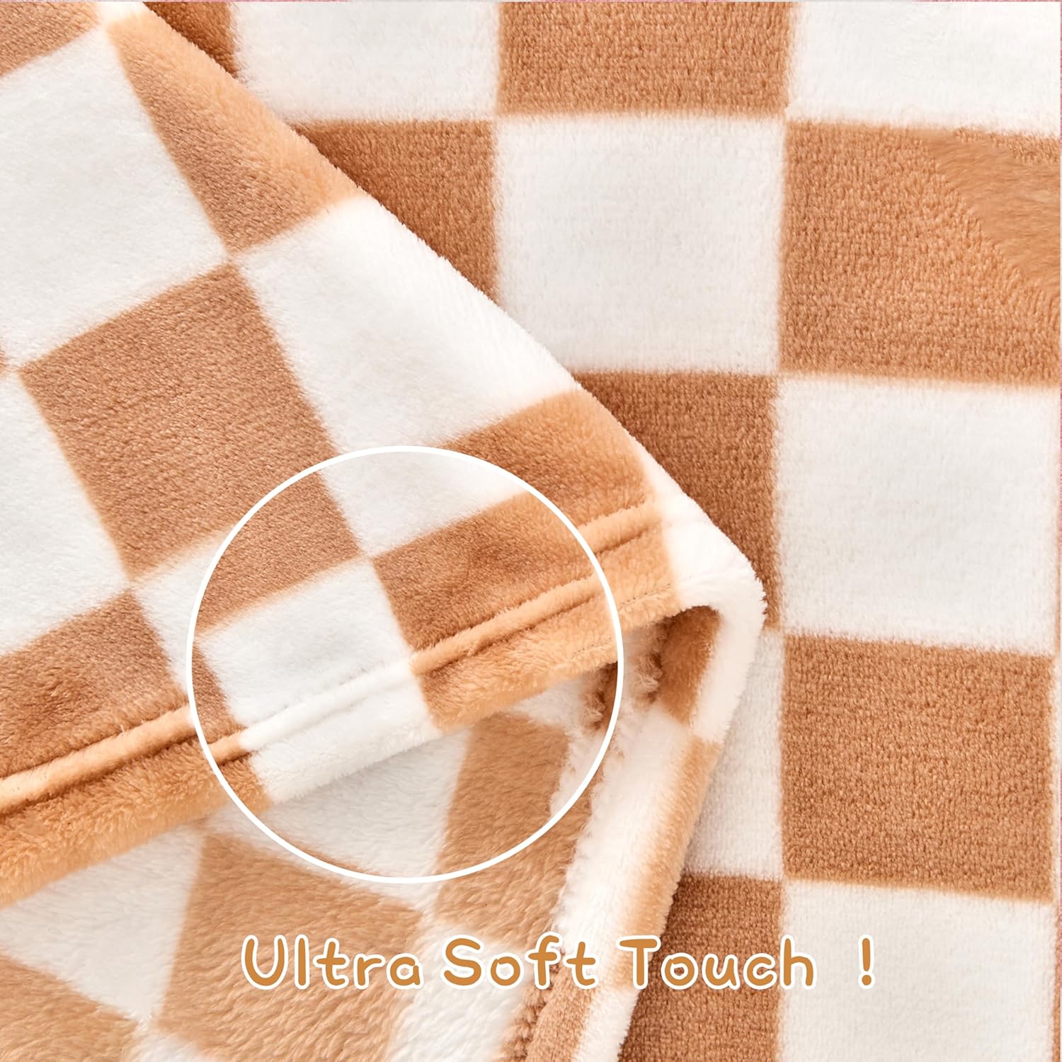 Yurhap Checkered Baby Blanket Fleece Baby Blankets for Boys, Ultra Soft Cozy Fluffy Infant Toddler Newborn Receiving Blankets for Crib Stroller, 30''x40'', Blue