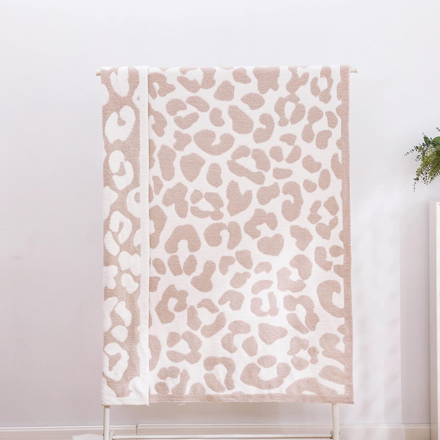 REPRECONF ZASTION Plaid Throw Blanket Ultra Soft Cozy Microfiber Knitted Lightweight Fleece Blanket for Couch Bed Travel Cream 130cm x 150cm