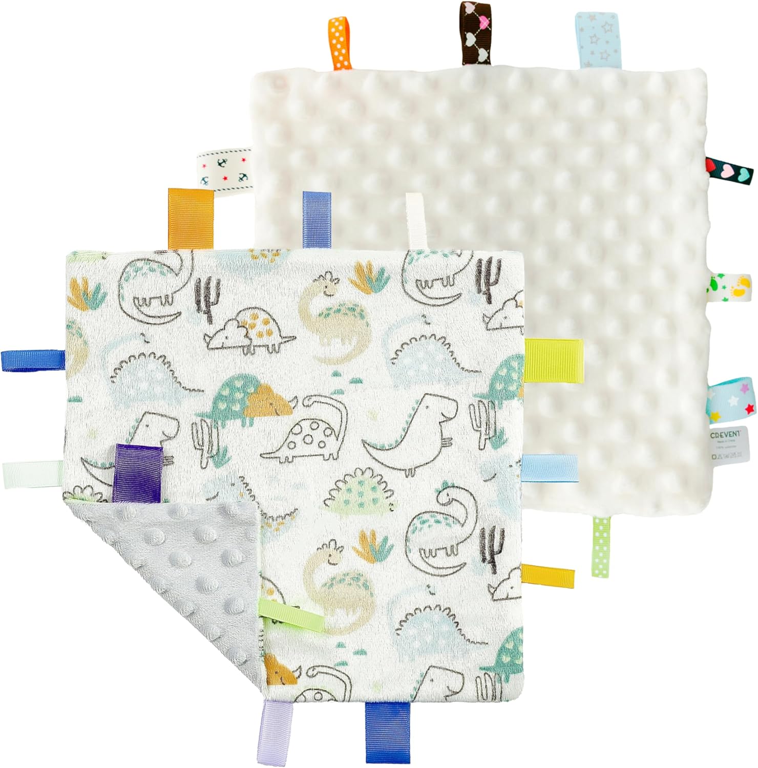 CREVENT Minky Baby Blanket for Girls Boys, Soft Plush Receiving Blanket for Newborns - 76x102cm (Animal)