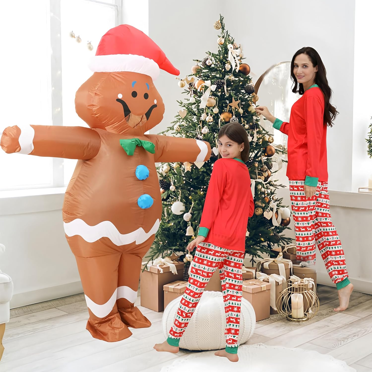 EukaLink Inflatable Christmas Costume Blow Up Funny Costume Suit Unisex Costumes Adult Cosplay Outfit
