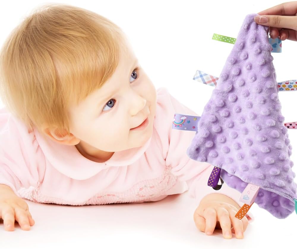 CREVENT Minky Baby Blanket for Girls Boys, Soft Plush Receiving Blanket for Newborns - 76x102cm (Animal)