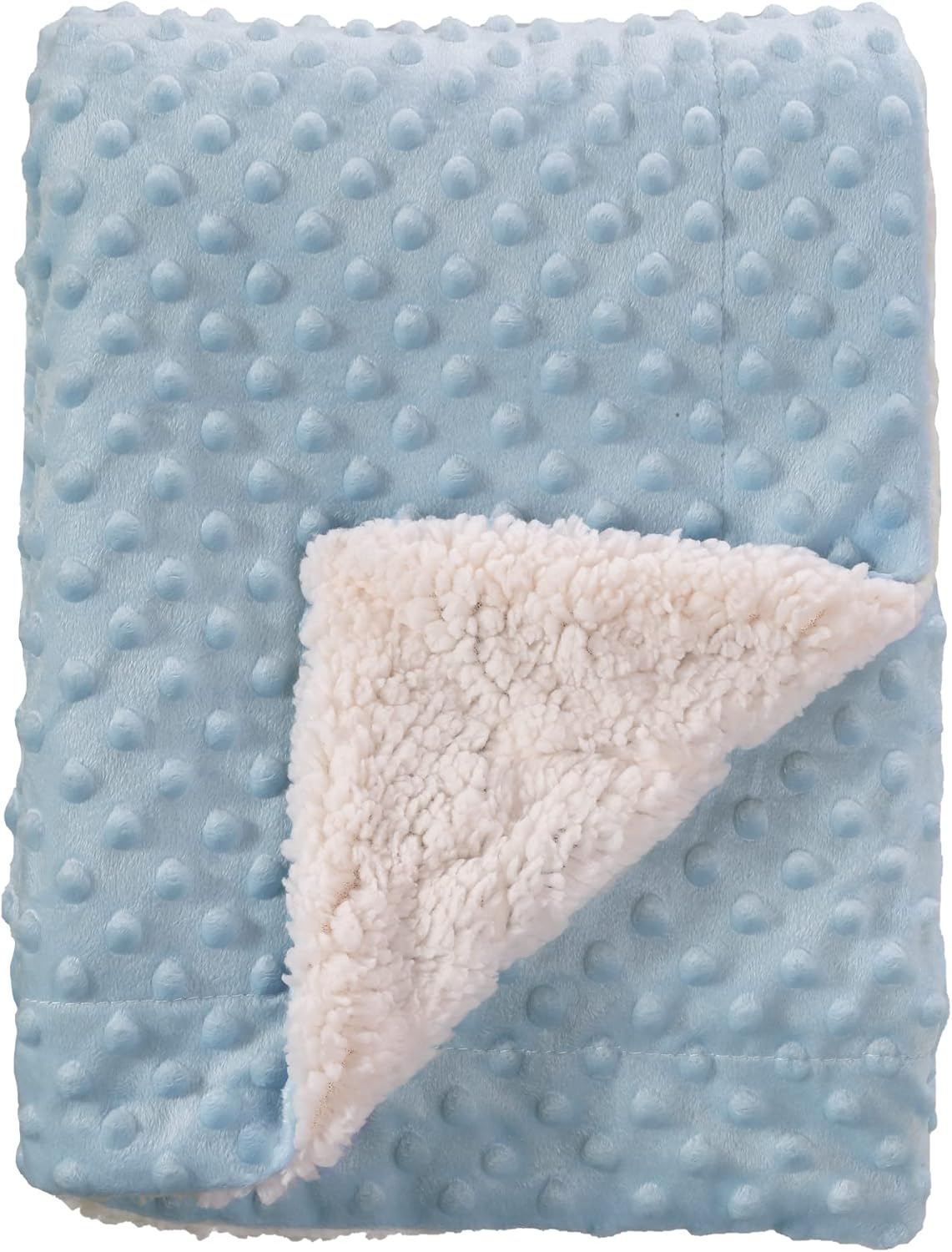 CREVENT Minky Baby Blanket for Girls Boys, Soft Plush Receiving Blanket for Newborns - 76x102cm (Animal)