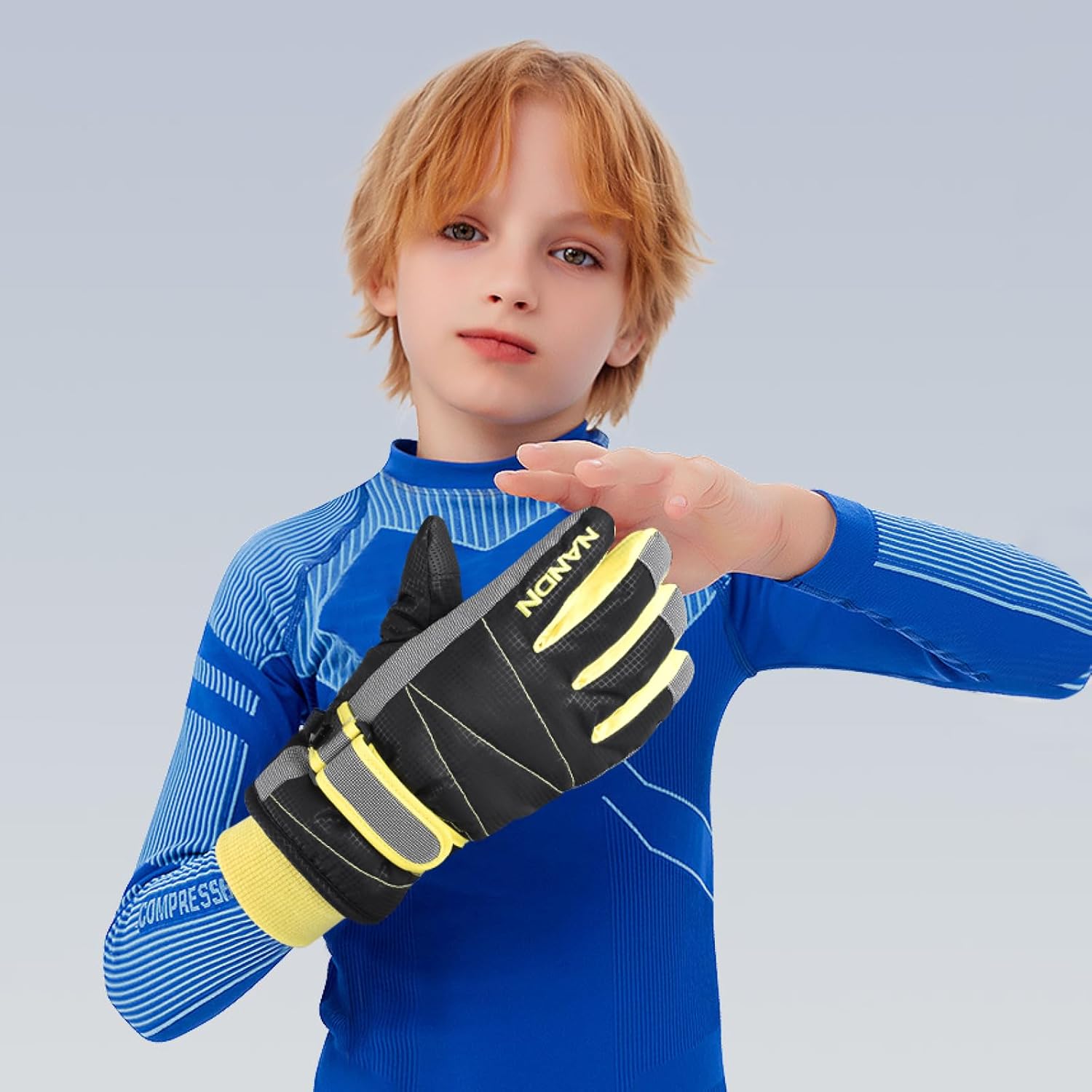 TRIWONDER Ski Gloves Kids Cold Weather Winter Warm Gloves Windproof Thermal Fleece Outdoor Snowboard Snow Gloves Mittens for Boys Girls Children