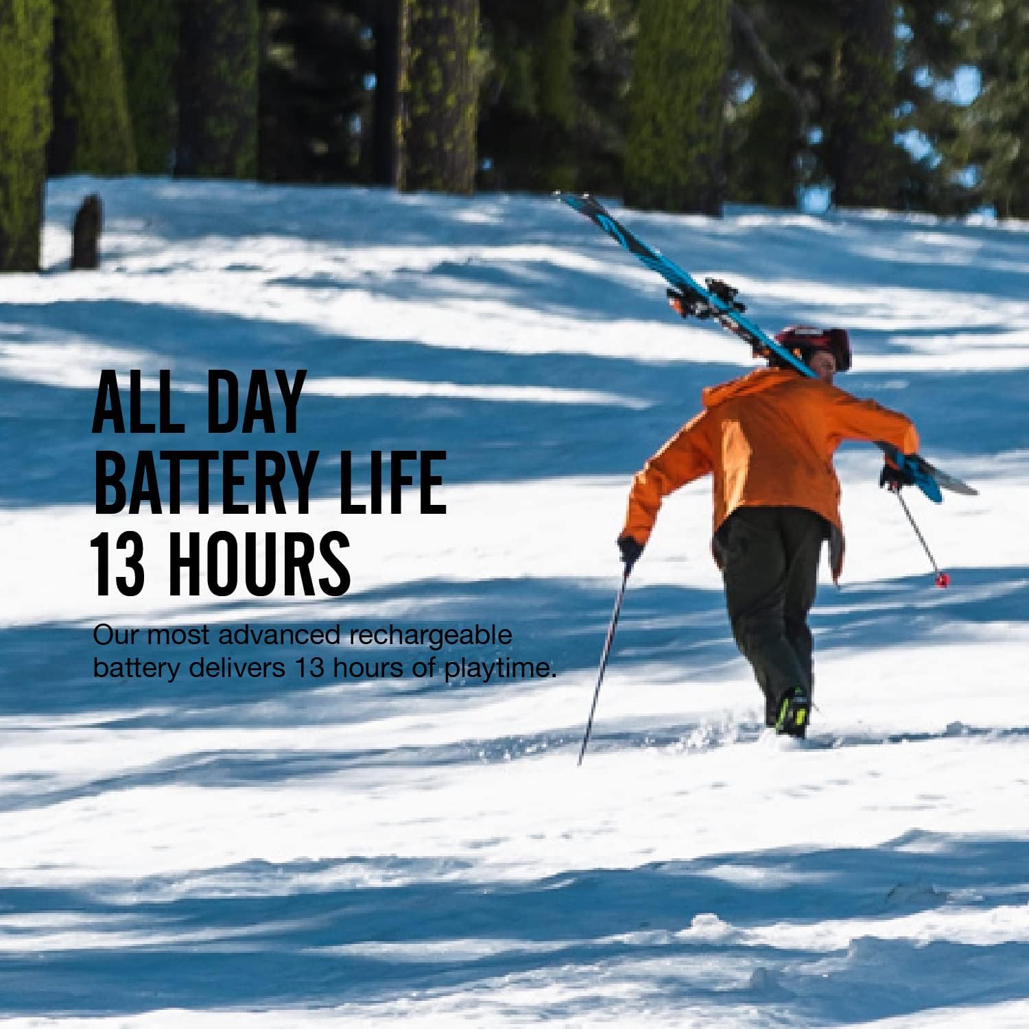 Outdoor Tech - Chips 3.0 - True Wireless Bluetooth Helmet Speakers for Skiing, Snowboarding Mountain Biking, and Climbing