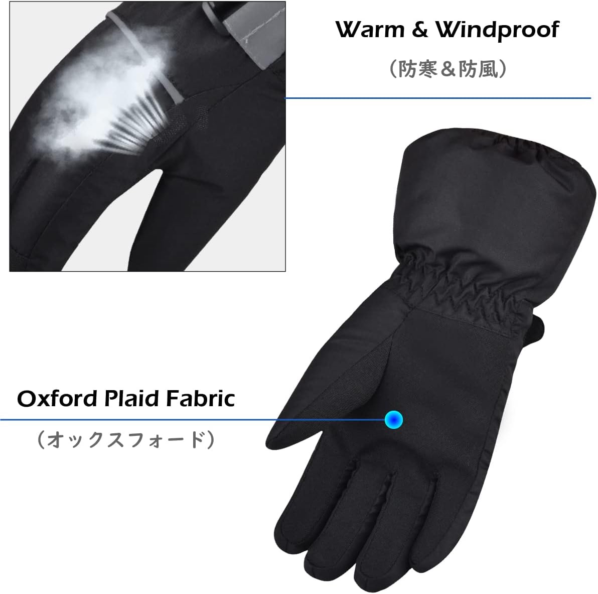 Triwonder Waterproof Mittens for 3-12 Years Old Kids Outdoor Warm Gloves Snow Mitts Winter Ski Gloves
