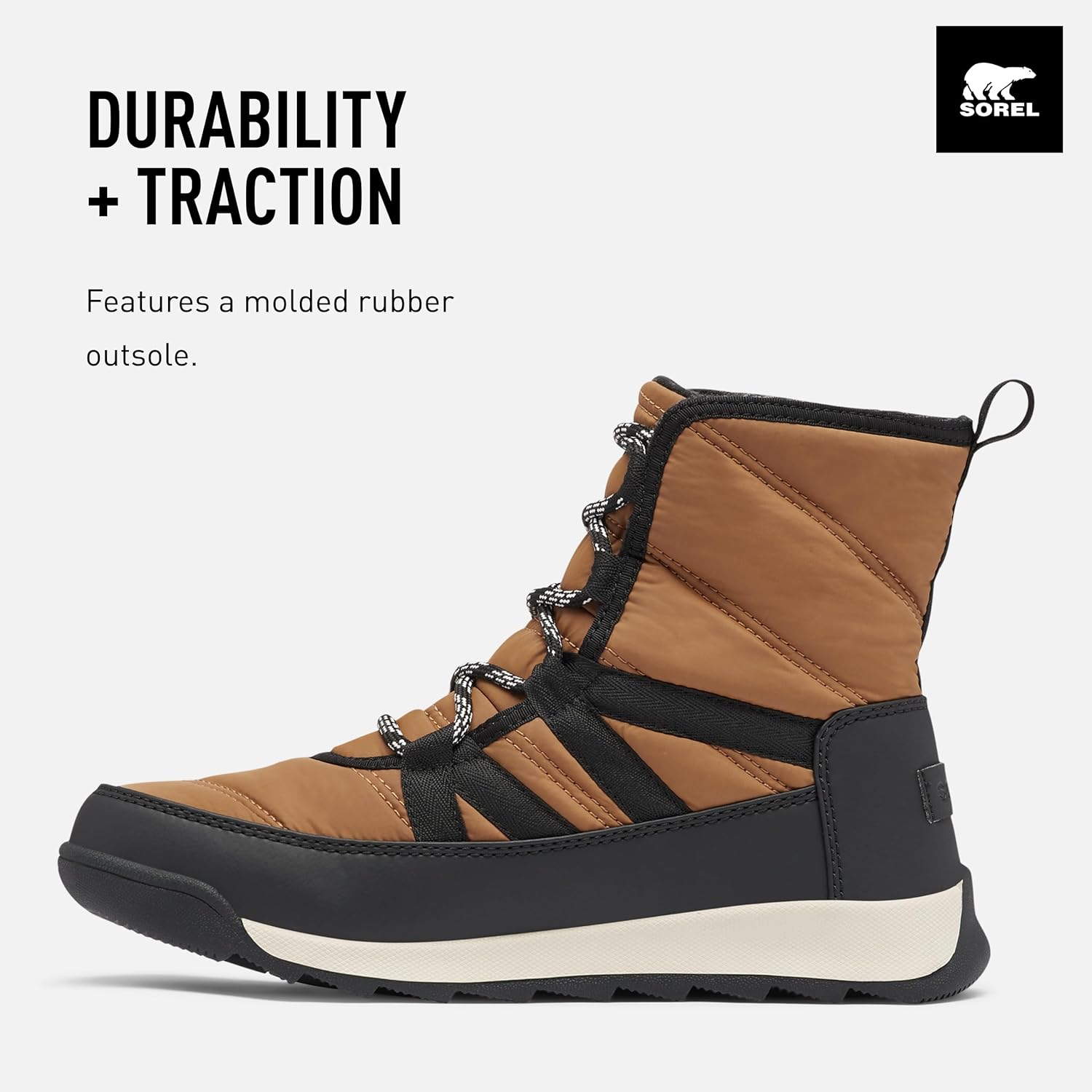 Sorel Women's Whitney II Short Lace Winter Boots, Elk, 7