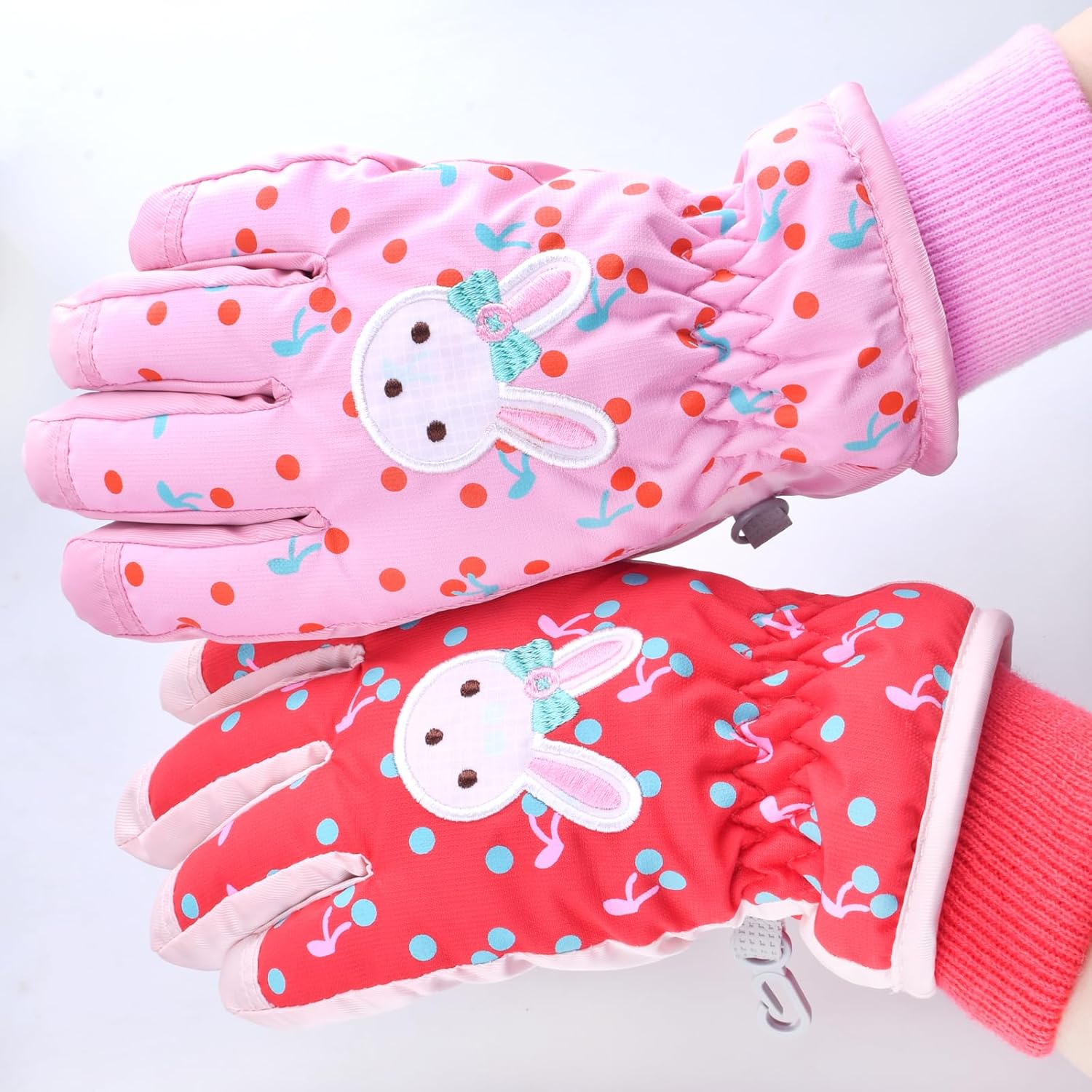TRIWONDER Ski Gloves Kids Cold Weather Winter Warm Gloves Windproof Thermal Fleece Outdoor Snowboard Snow Gloves Mittens for Boys Girls Children