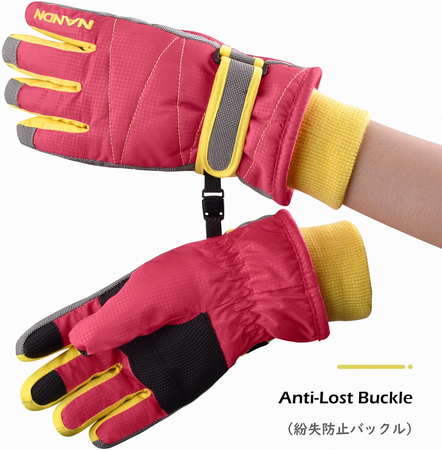 TRIWONDER Ski Gloves Kids Cold Weather Winter Warm Gloves Windproof Thermal Fleece Outdoor Snowboard Snow Gloves Mittens for Boys Girls Children