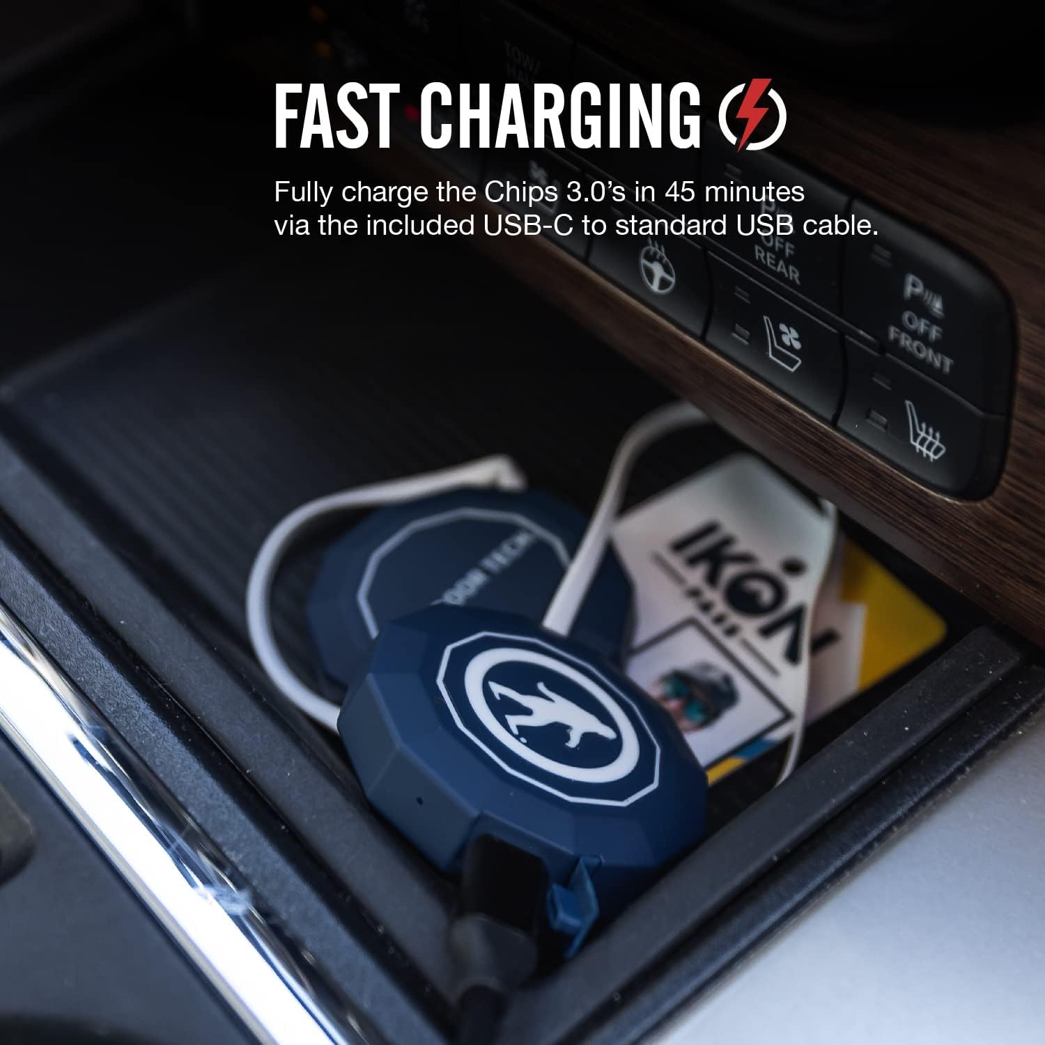 Outdoor Tech - Chips 3.0 - True Wireless Bluetooth Helmet Speakers for Skiing, Snowboarding Mountain Biking, and Climbing