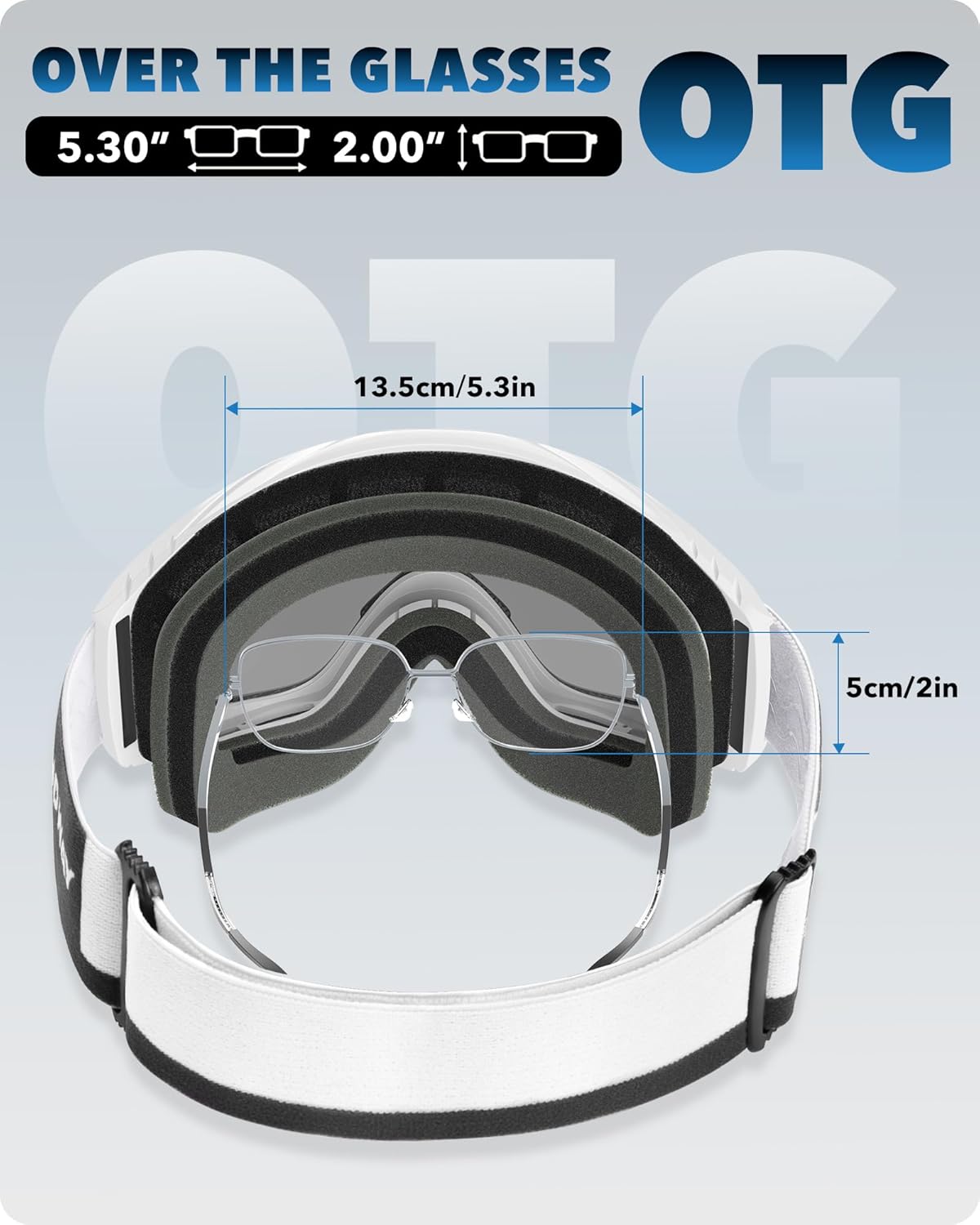 Findway Ski Goggles For Women Men Youth Teen, Snowboarding Goggles Over Glasses Compatible Helmet, Anti-fog UV Protection, Anti-glare Skiing Goggles, For Skiing Snowboarding