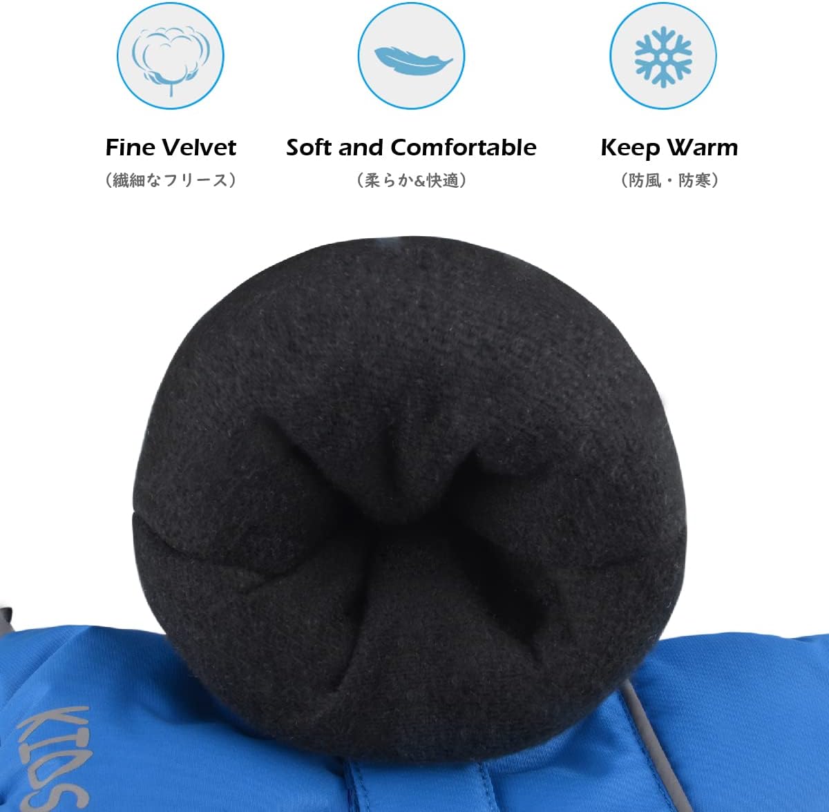 Triwonder Waterproof Mittens for 3-12 Years Old Kids Outdoor Warm Gloves Snow Mitts Winter Ski Gloves