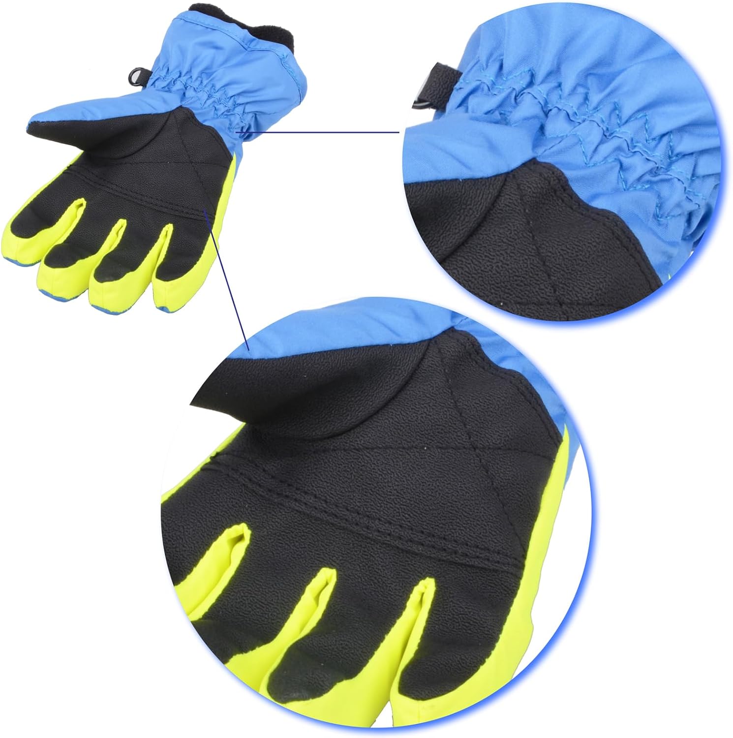 Triwonder Waterproof Mittens for 3-12 Years Old Kids Outdoor Warm Gloves Snow Mitts Winter Ski Gloves