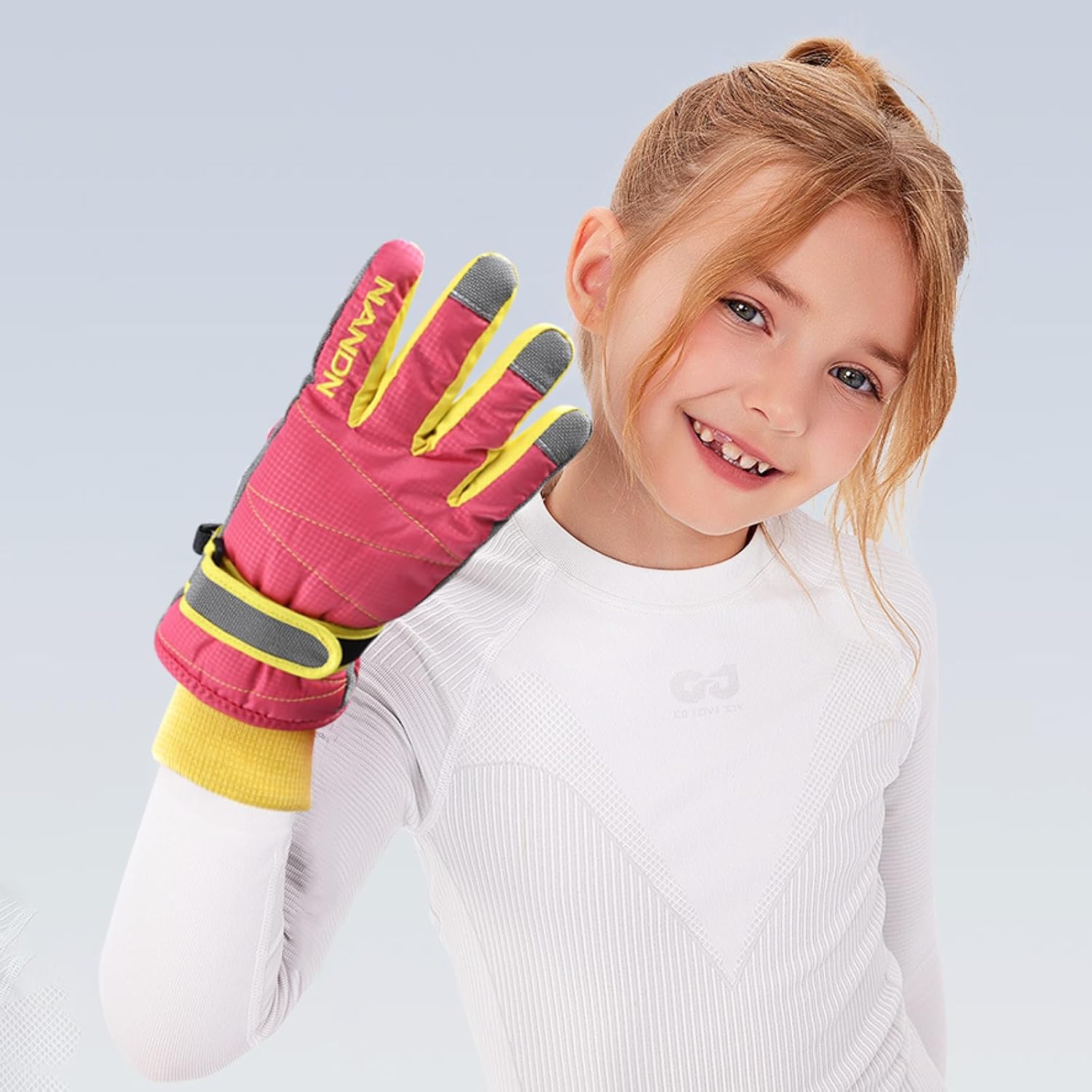 TRIWONDER Ski Gloves Kids Cold Weather Winter Warm Gloves Windproof Thermal Fleece Outdoor Snowboard Snow Gloves Mittens for Boys Girls Children